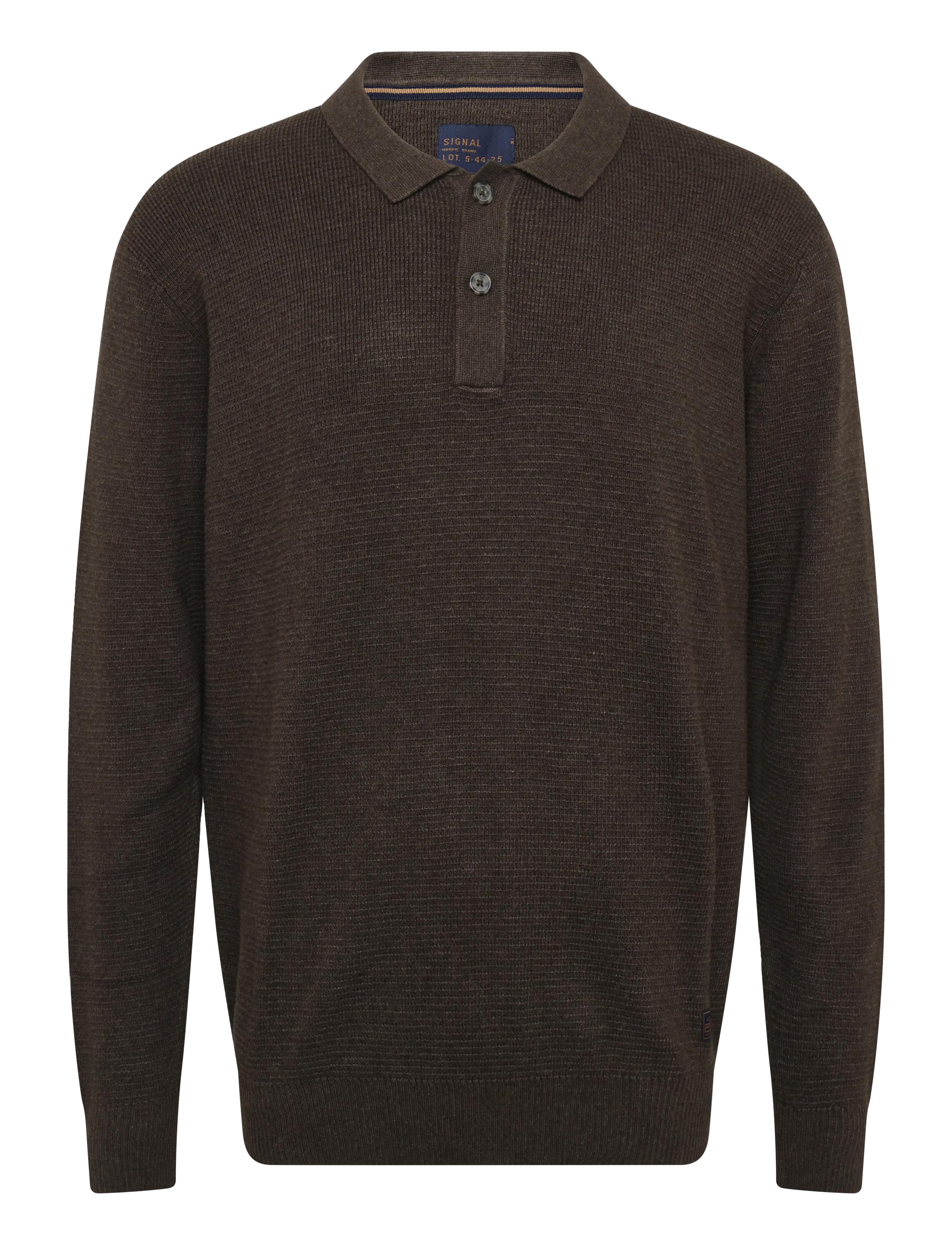 SIGNAL 12553 CosmusSi Structure Polo - Herbstgarderobe - BROWN COFFEE / brown