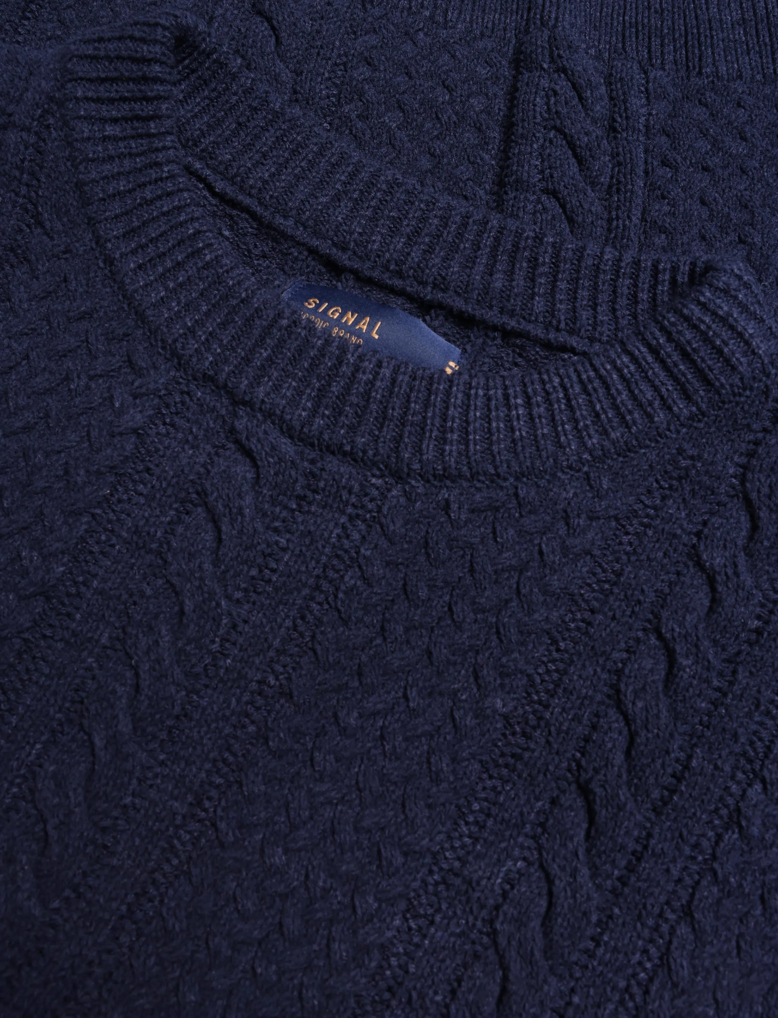SIGNAL - 12555 UnionSi Cable Knit - sügisesed riided - deep marine - 2
