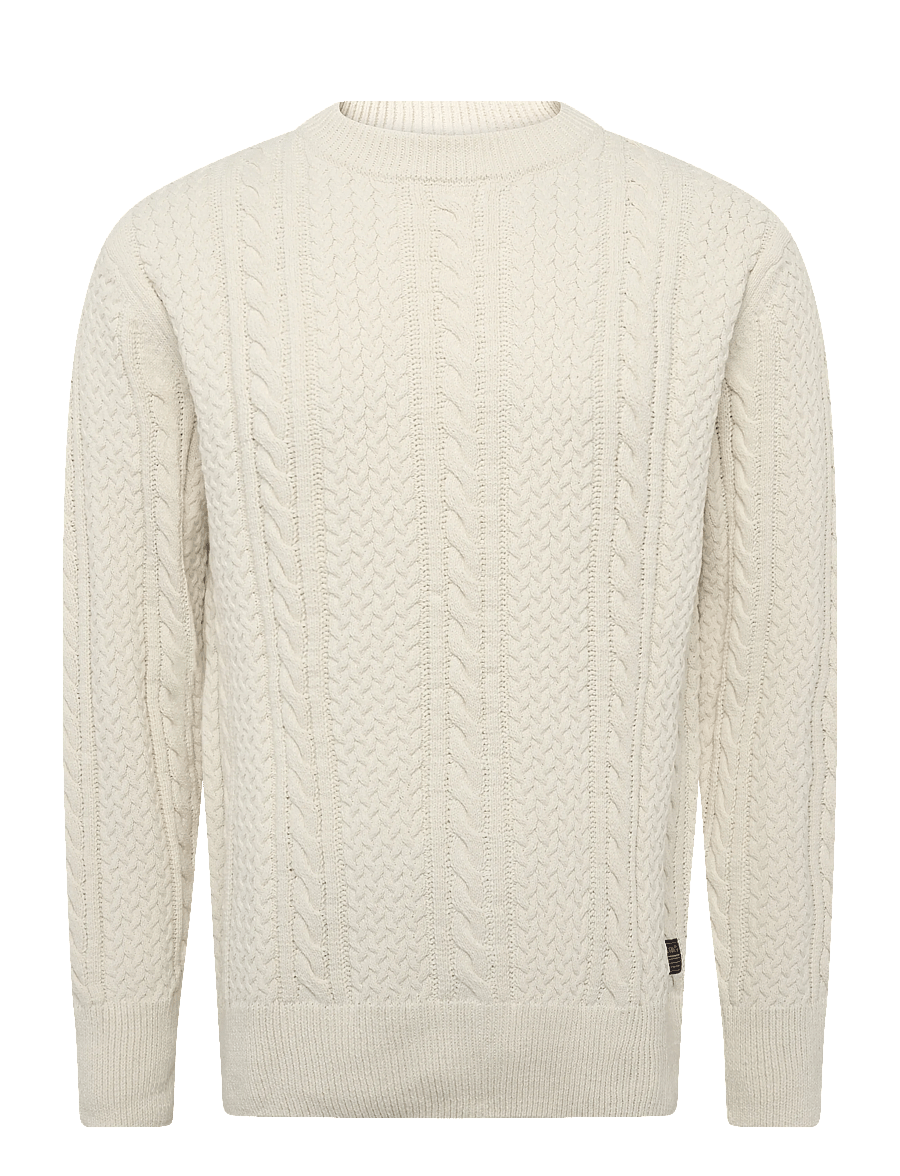 SIGNAL - 12555 UnionSi Cable Knit - rundhalsad - ivory cream - 0