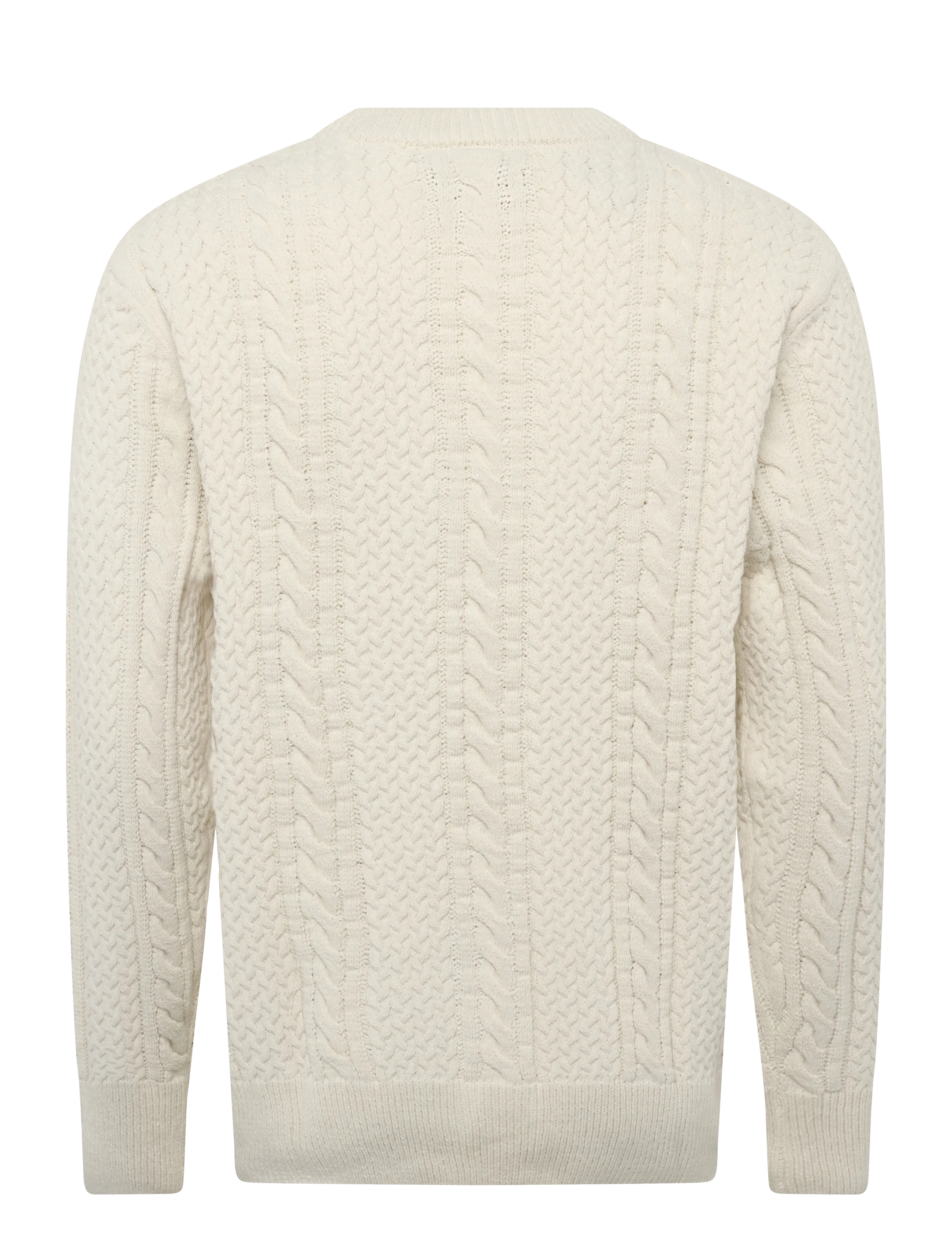 SIGNAL - 12555 UnionSi Cable Knit - rundhalsad - ivory cream - 1