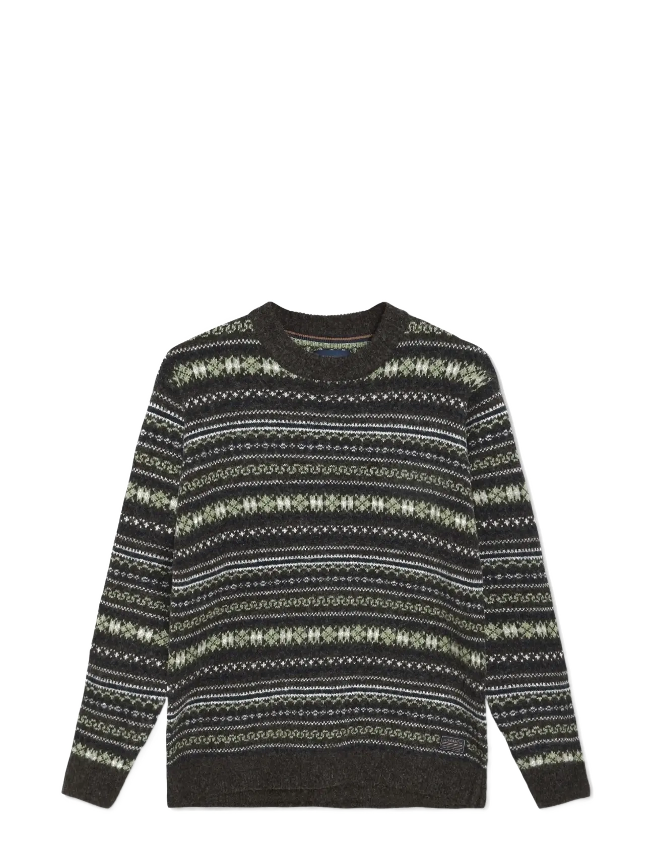 SIGNAL 12559 VagnerSi Fair-Isle Knit - Clothing - EVERGREEN / green