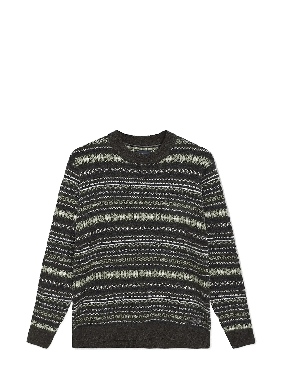 SIGNAL - 12559 VagnerSi Fair-Isle Knit - rundhals - evergreen - 0