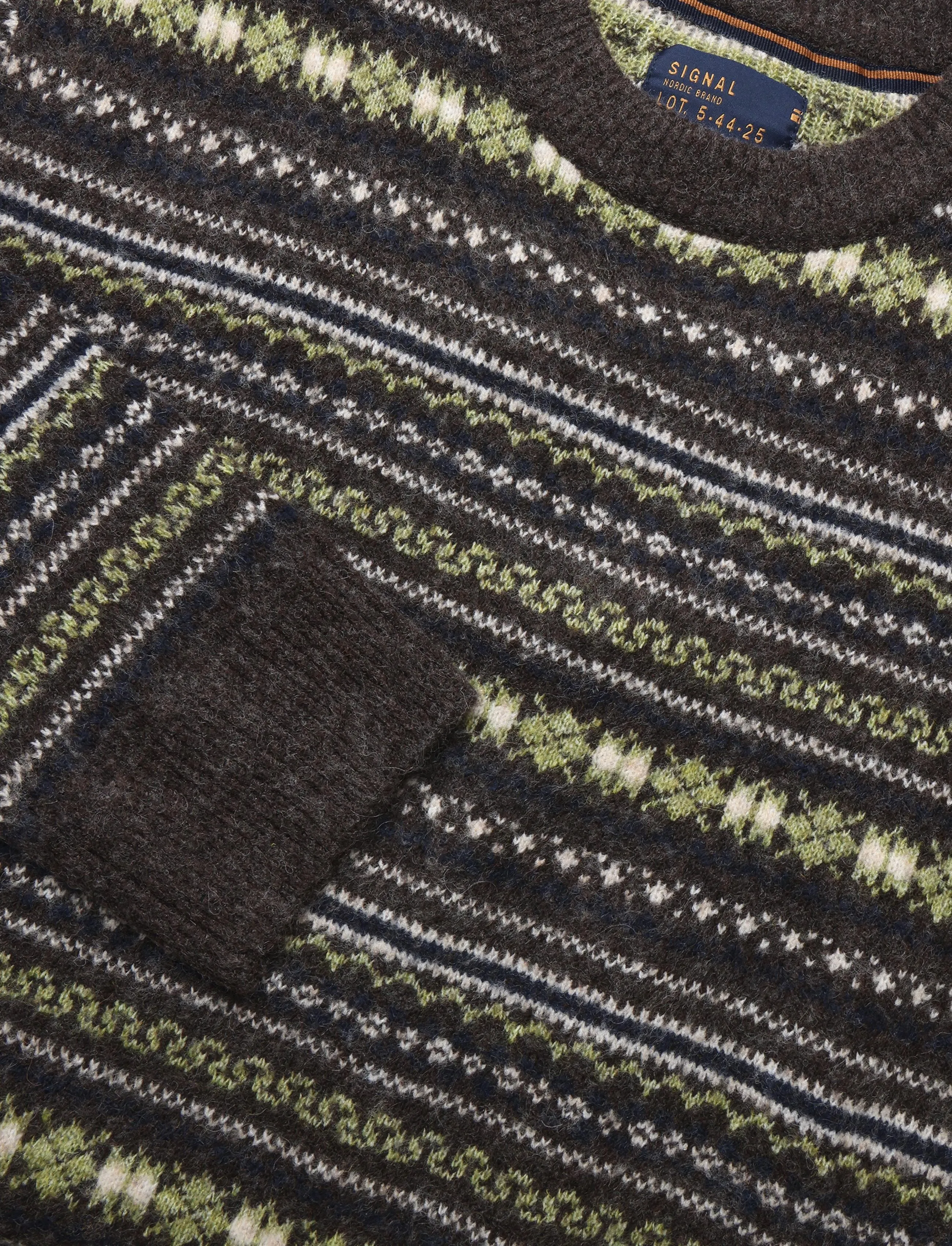 SIGNAL - 12559 VagnerSi Fair-Isle Knit - rundhals - evergreen - 2