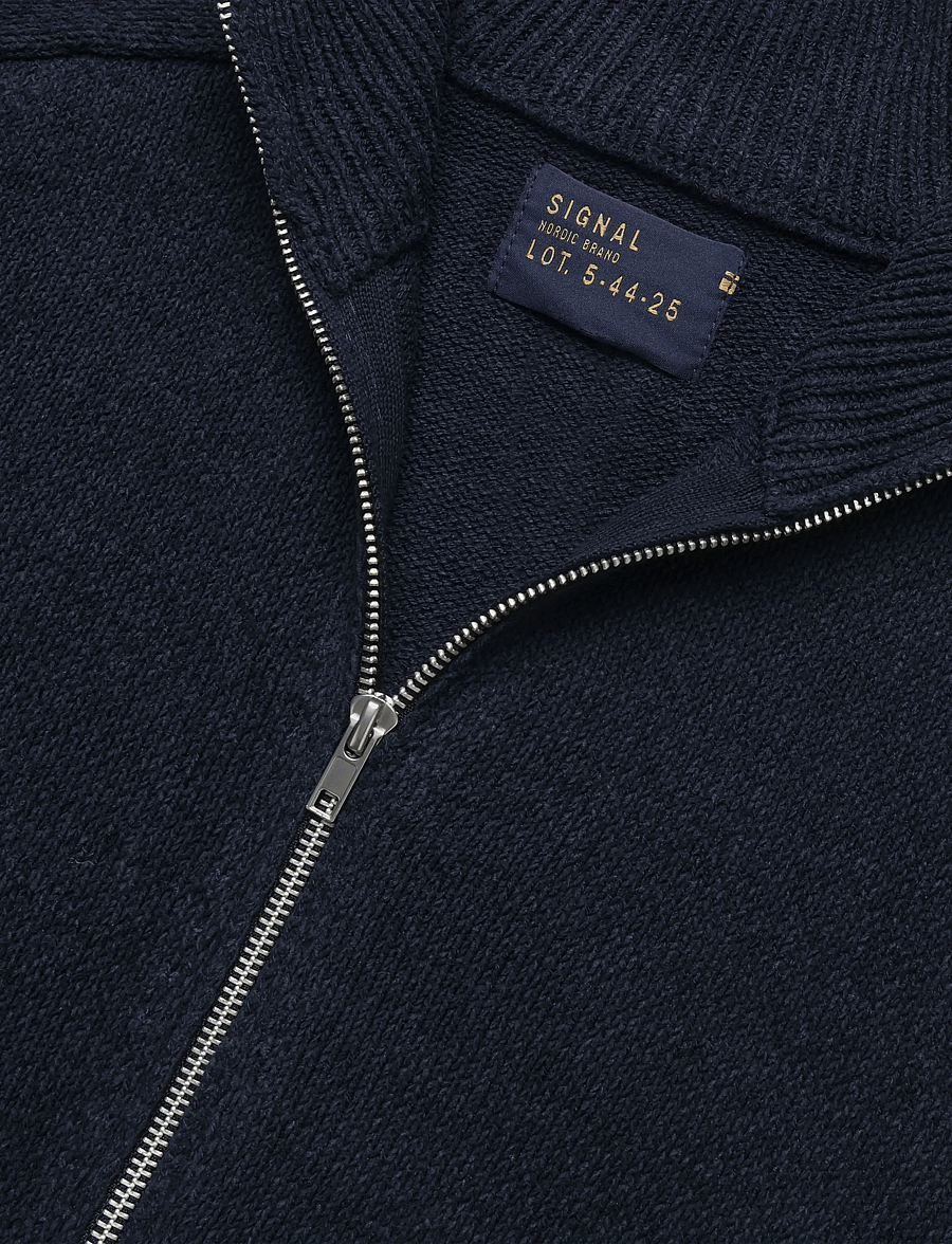 SIGNAL - 12560 UmarSi Cardigan - pullover mit durchgehendem reißverschluss - deep marine - 2