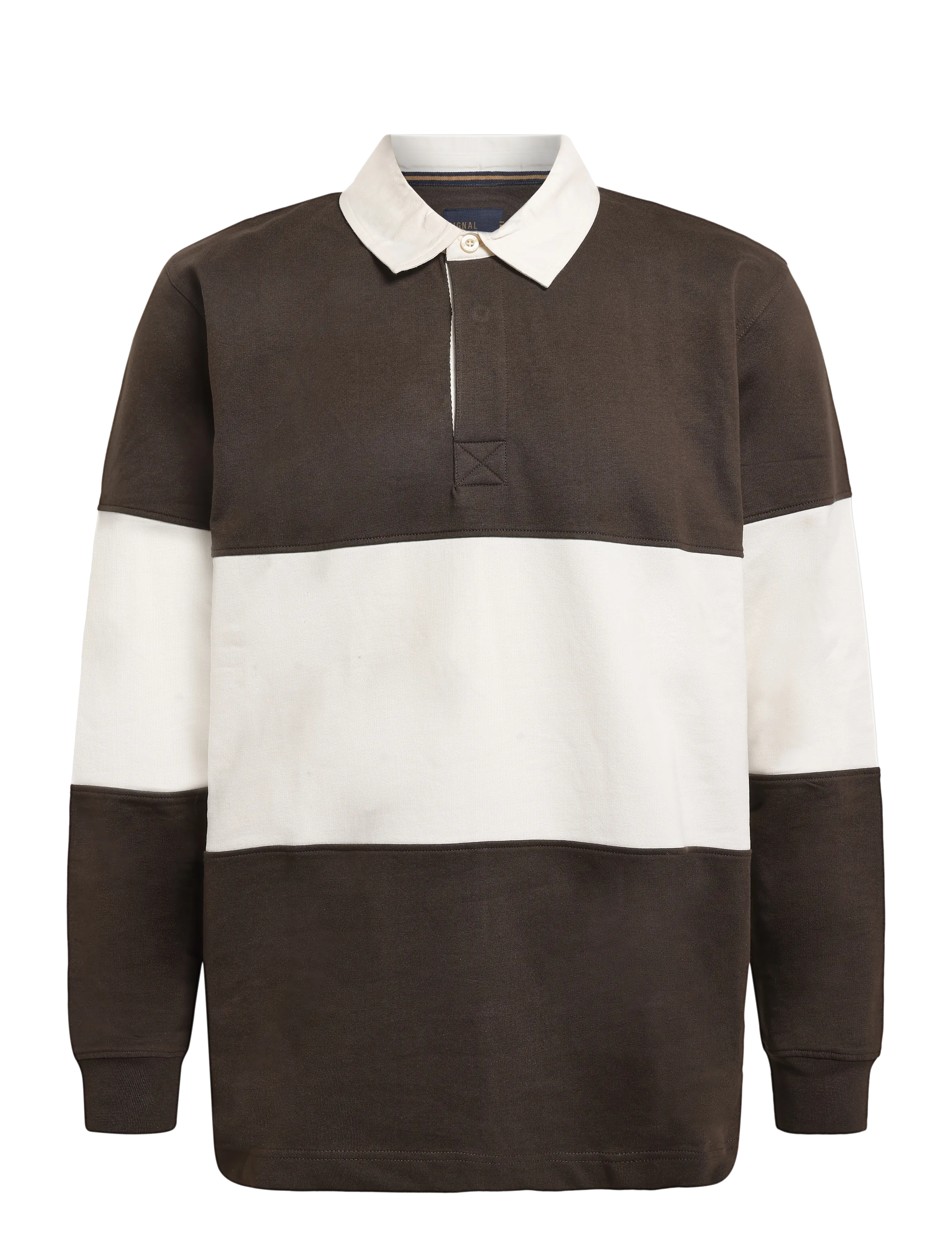 SIGNAL 17237 Dante Rugby - Długi rękaw - BROWN COFFEE / black