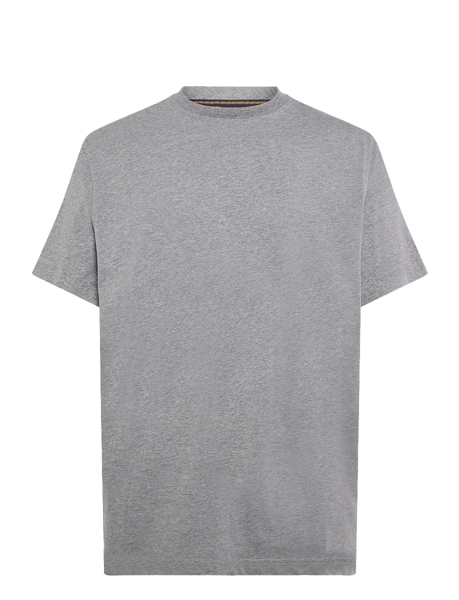 SIGNAL - EddySi Tee + - kortærmede t-shirts - mid grey melange - 0