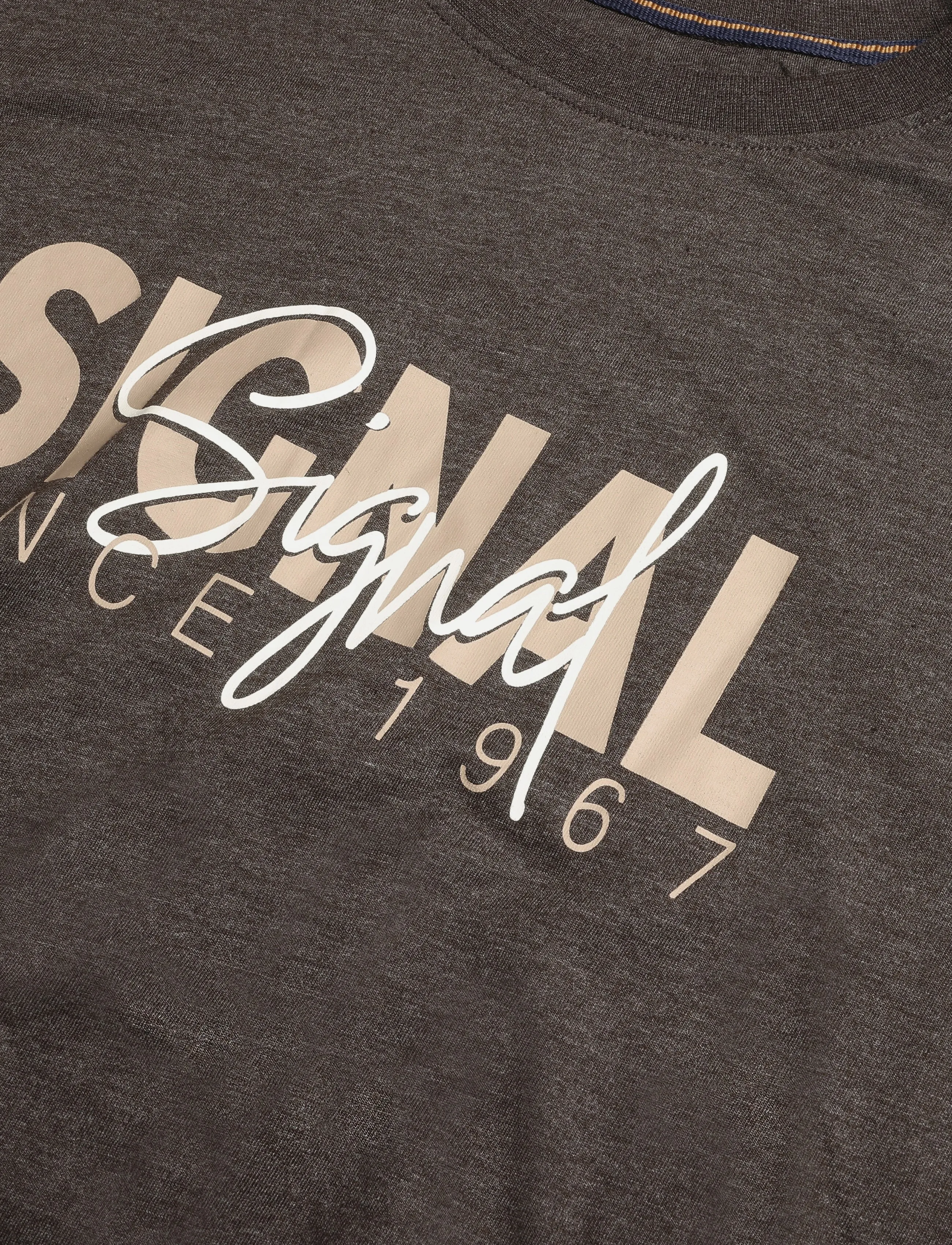 SIGNAL - 10.3591 OwenSi Print Tee + - kortärmade t-shirts - brown coffee - 2