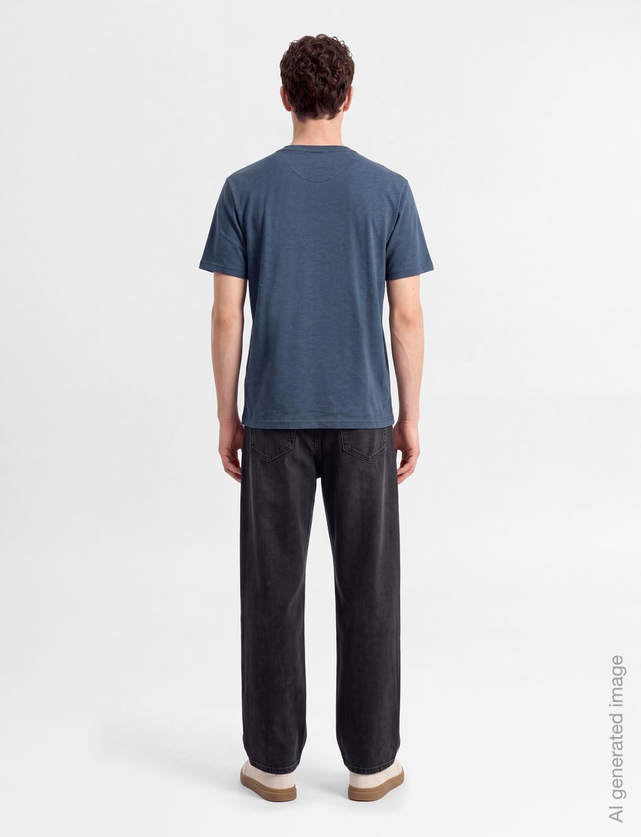 SIGNAL - 13654 LarrySi Chestprint - kortärmade t-shirts - blue dipper - 4