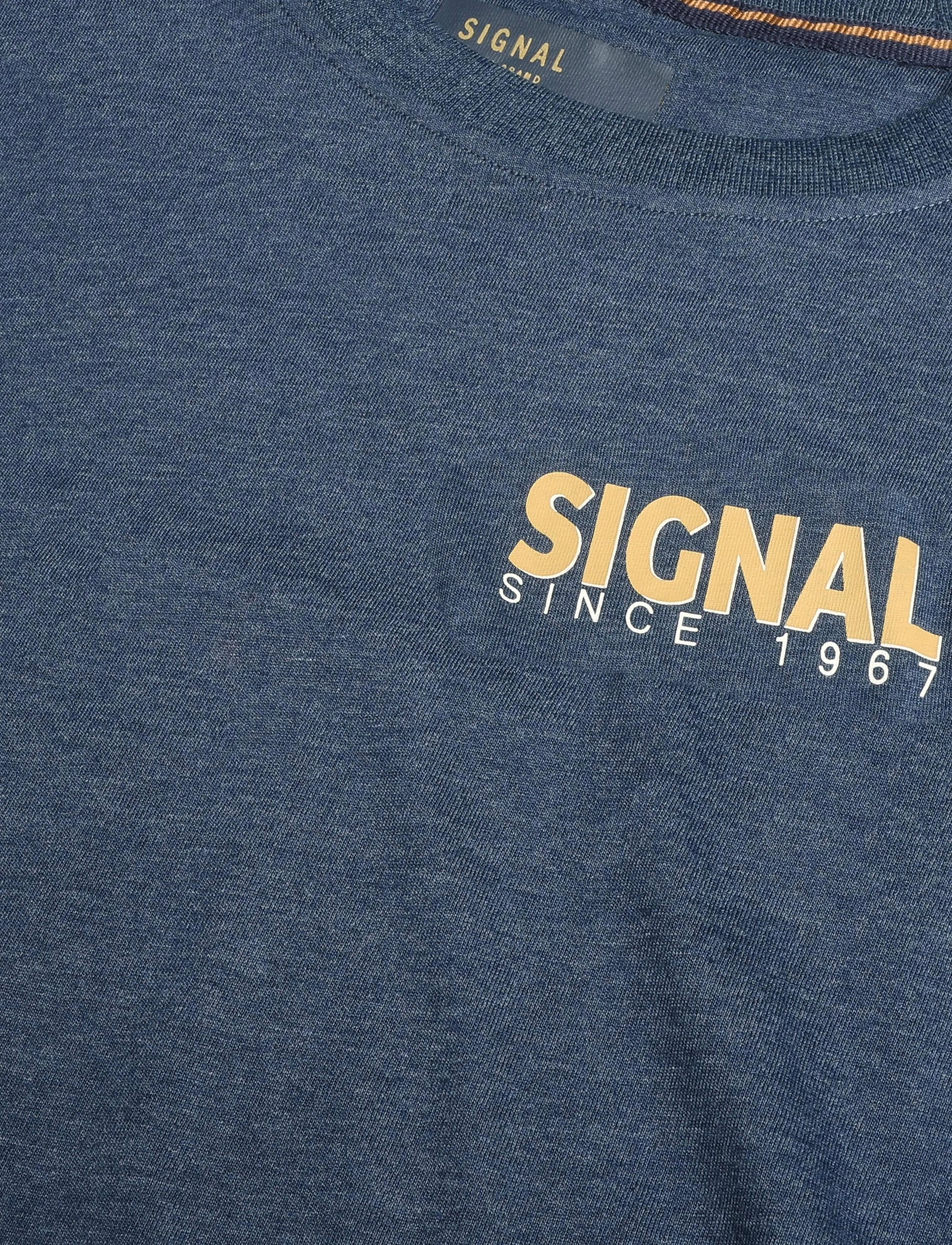SIGNAL - 13654 LarrySi Chestprint - kortærmede t-shirts - blue dipper - 2