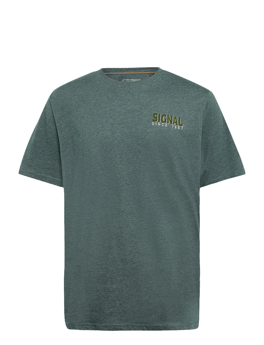 SIGNAL - 13654 LarrySi Chestprint - kortärmade t-shirts - evergreen - 0