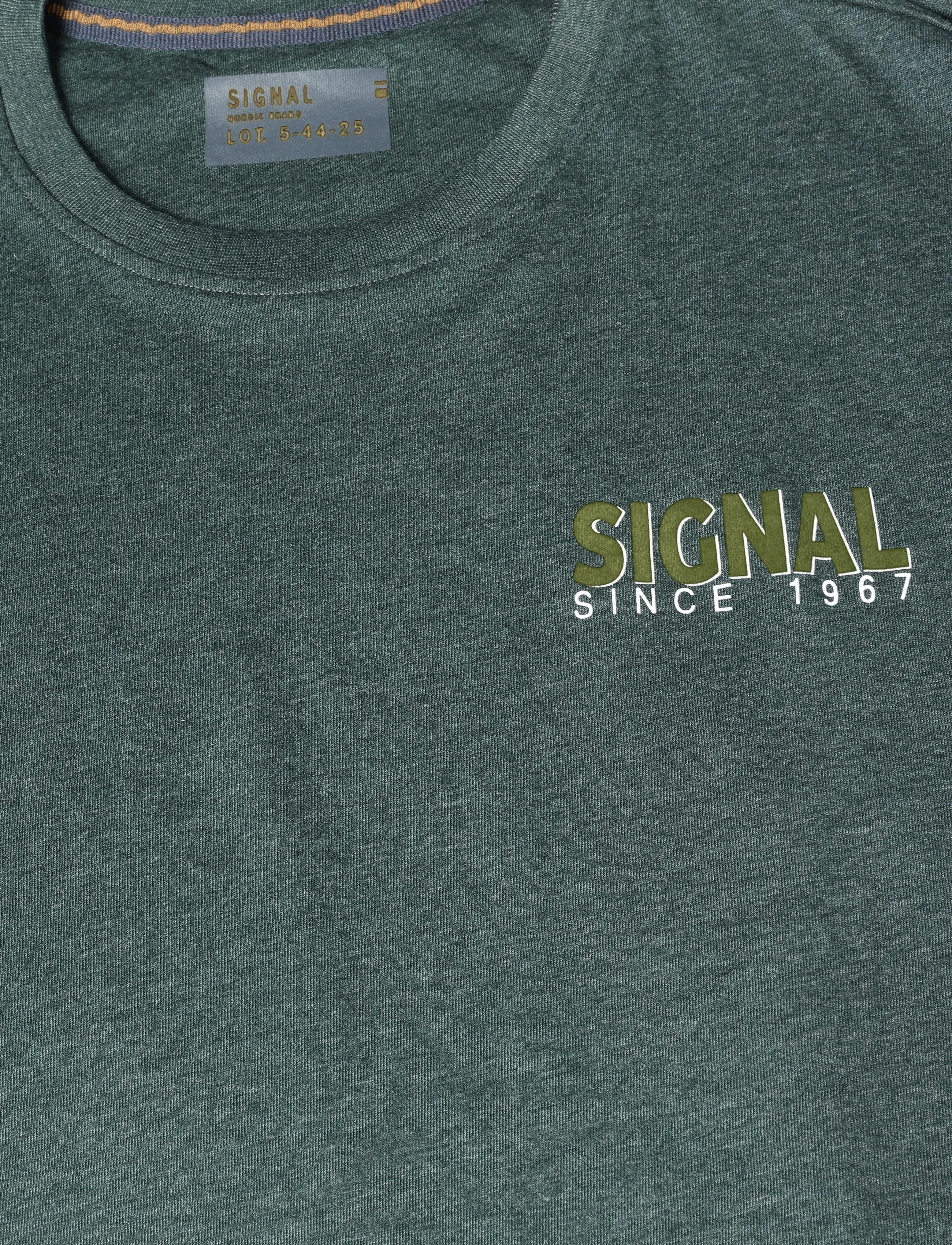 SIGNAL - 13654 LarrySi Chestprint - kortärmade t-shirts - evergreen - 2