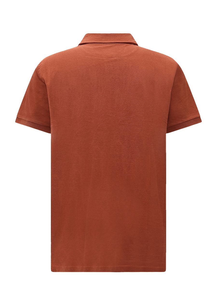 SIGNAL - 13657 LeonSi Heavy Emb. Polo - langärmlige strick-polohemden - rusty red - 1