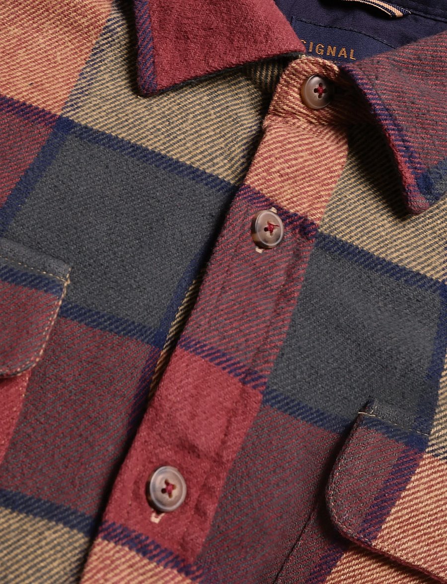 SIGNAL - 15868 JeppeSi Check - flanell-hemden - rusty red - 2