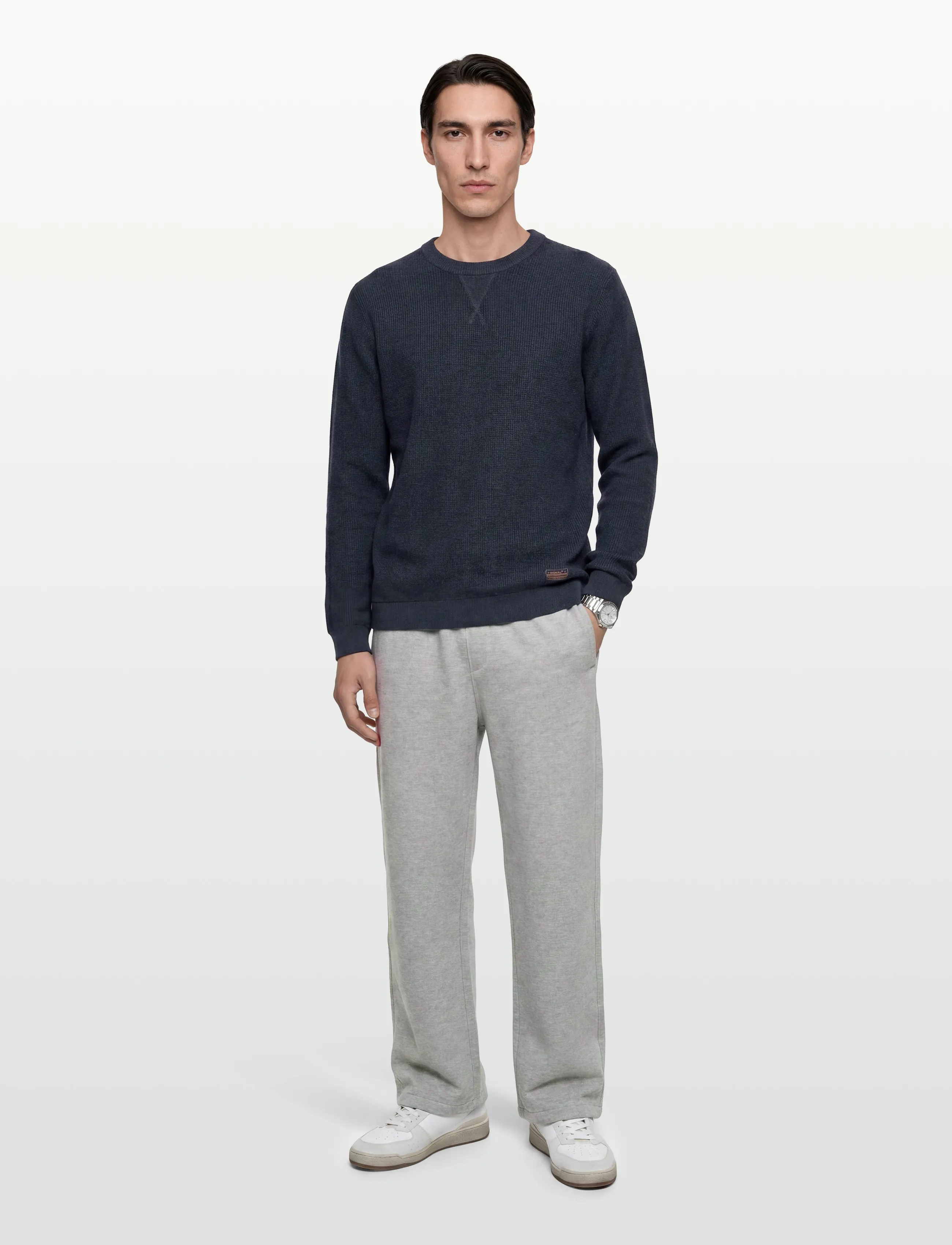 SIGNAL Andysi Structure +, XXL, Navy, Strik > Runde Halse, Herre