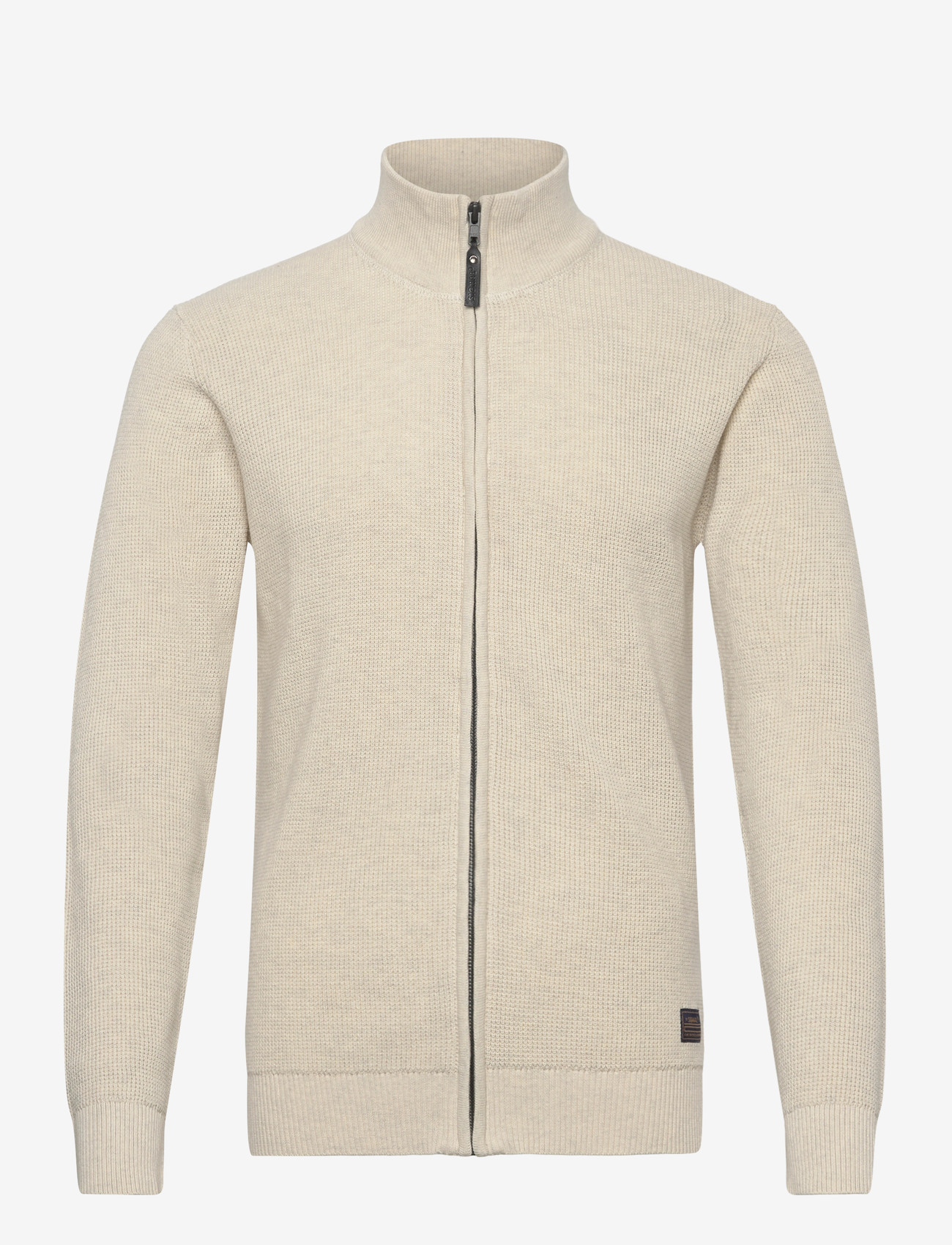 SIGNAL - AndersSi Structure Cardigan + - cardigans - egret dust mel - 0