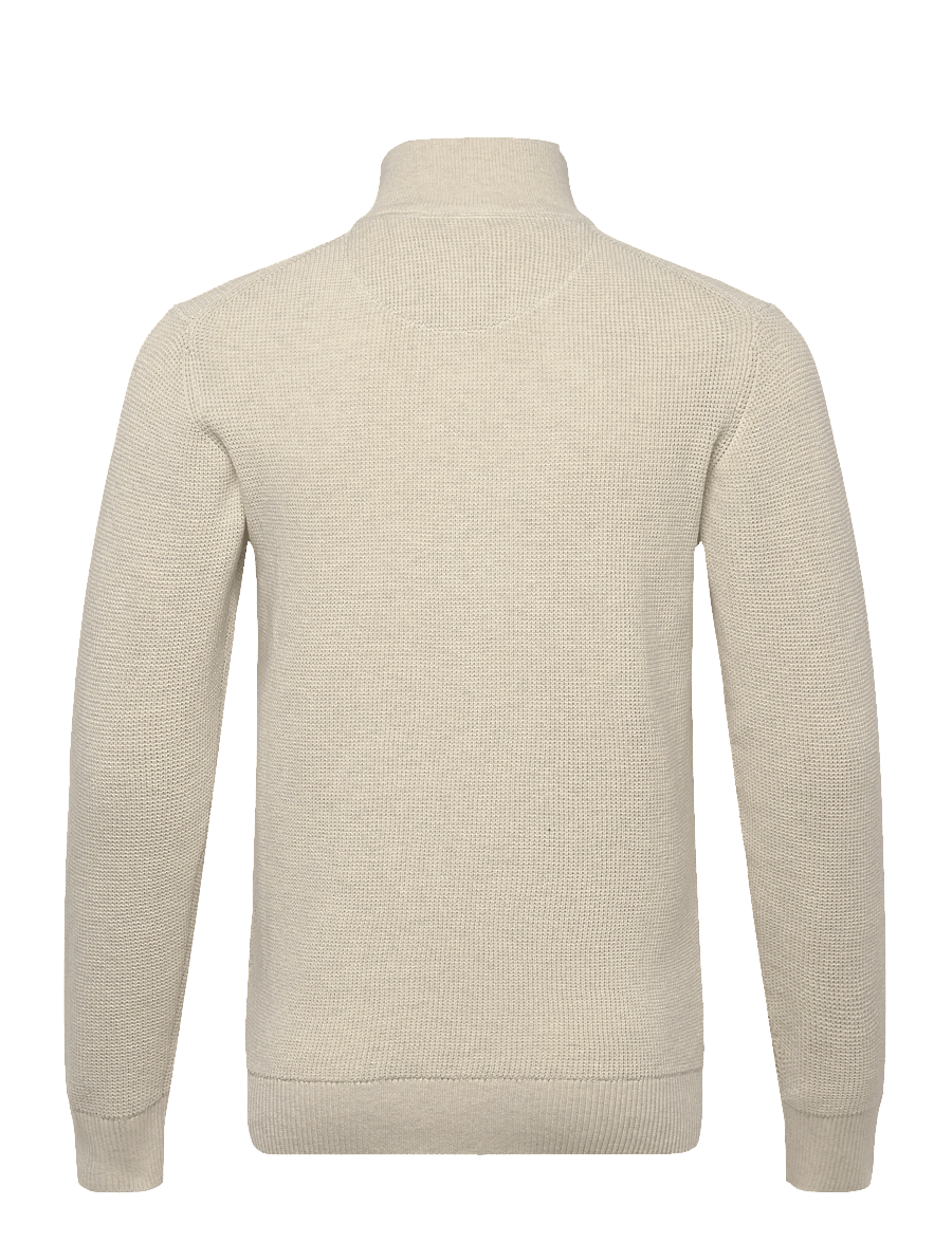 SIGNAL - AndersSi Structure Cardigan + - cardigans - egret dust mel - 1