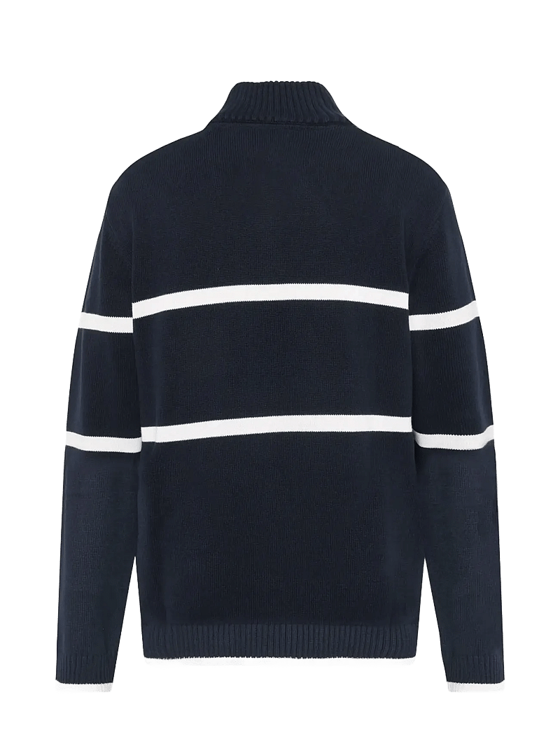 SIGNAL - CaneSI Logo Knit - pullover mit halbem reißverschluss - deep marine - 2