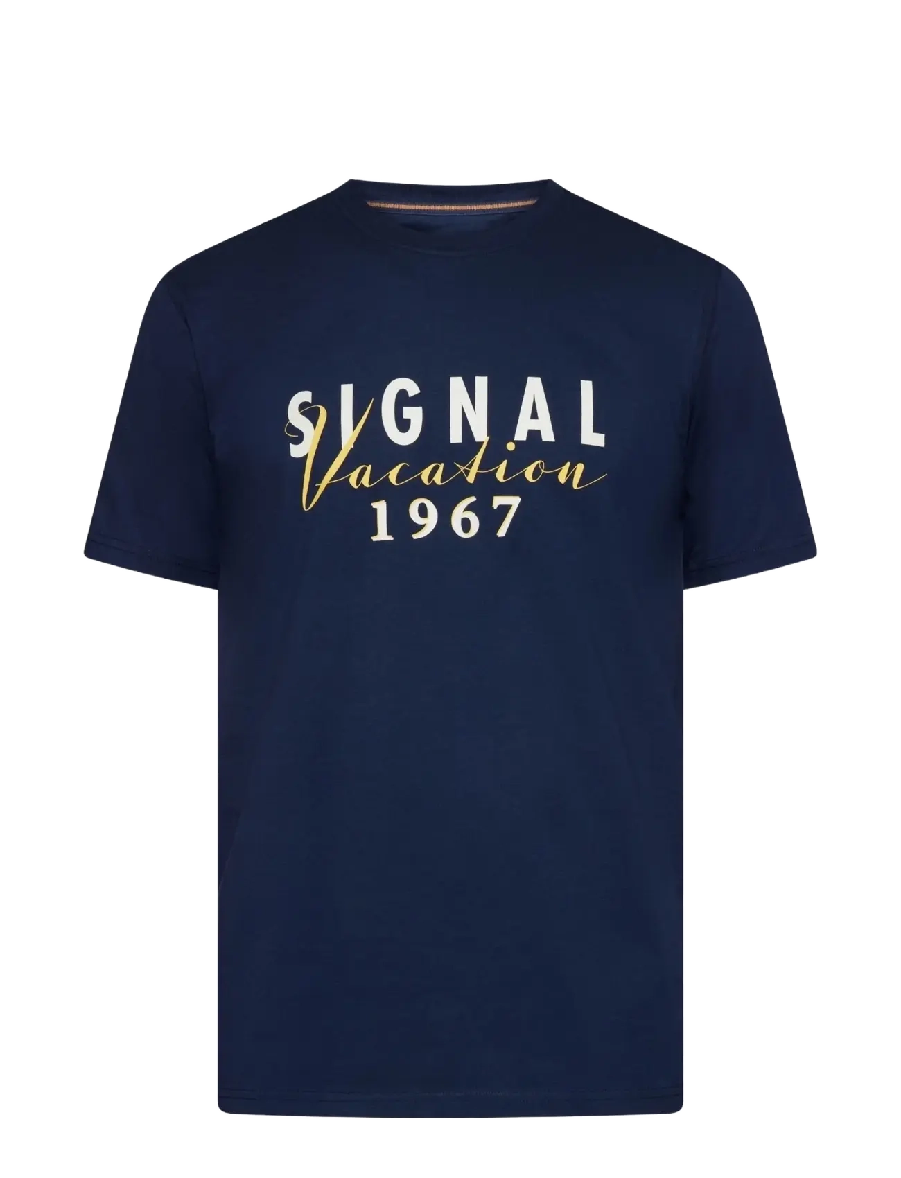 SIGNAL FinnSi Front Print Tee + - Kleidung - BLUE CAPTAIN / navy