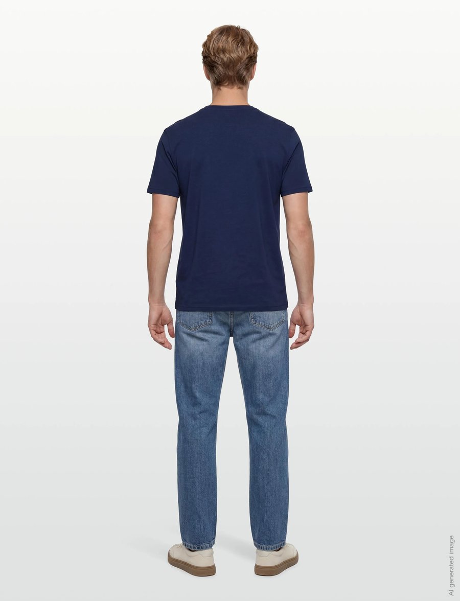 SIGNAL - FinnSi Front Print Tee + - kurzärmelig - blue captain - 4