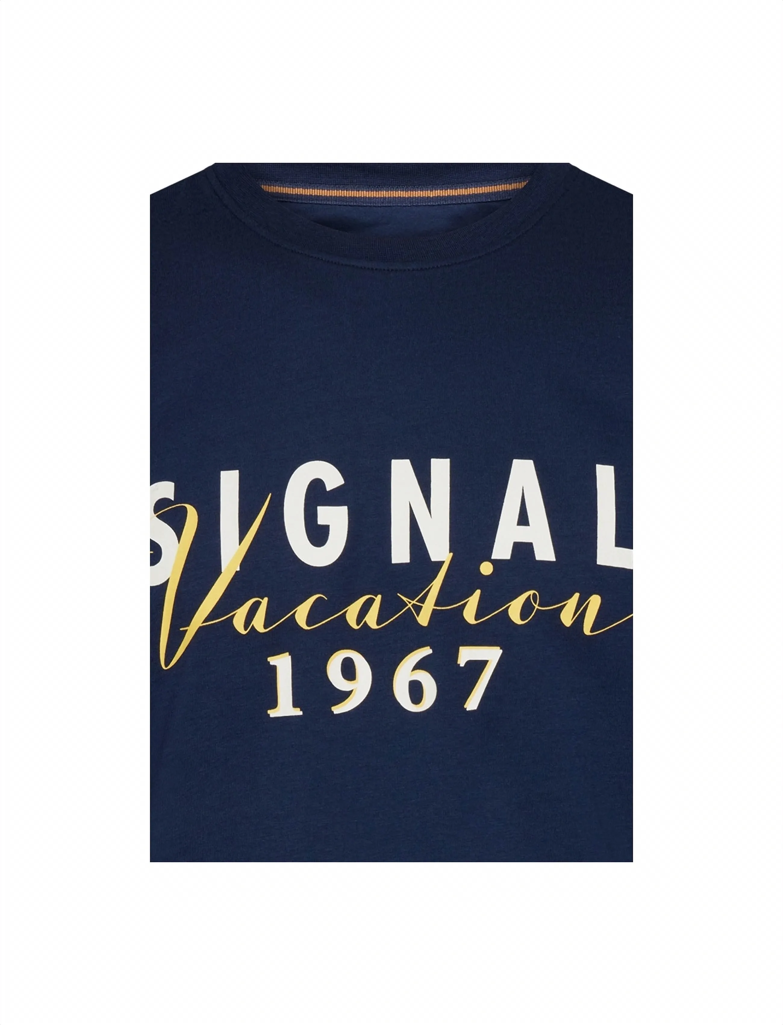 SIGNAL - FinnSi Front Print Tee + - die niedrigsten preise - blue captain - 2