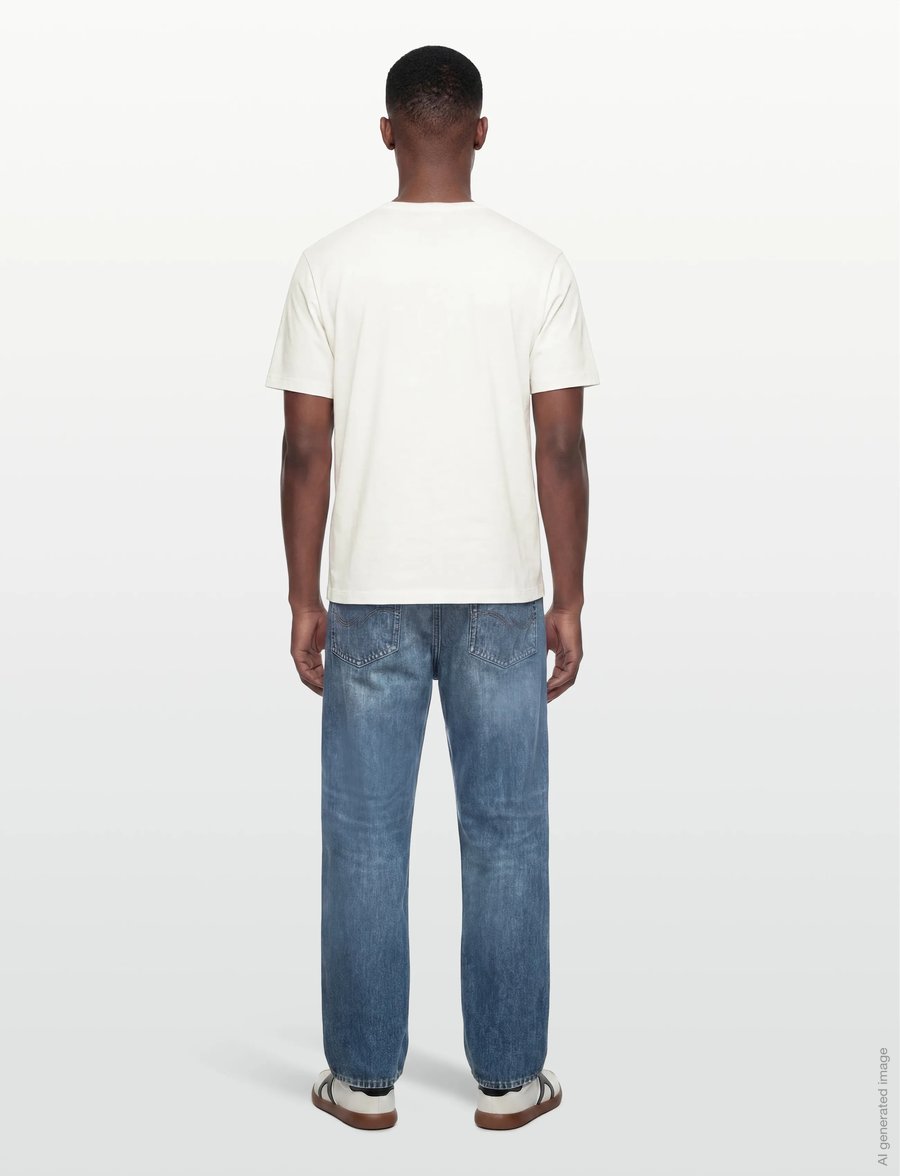 SIGNAL - FinnSi Front Print Tee + - kurzärmelig - ecru vapor - 4