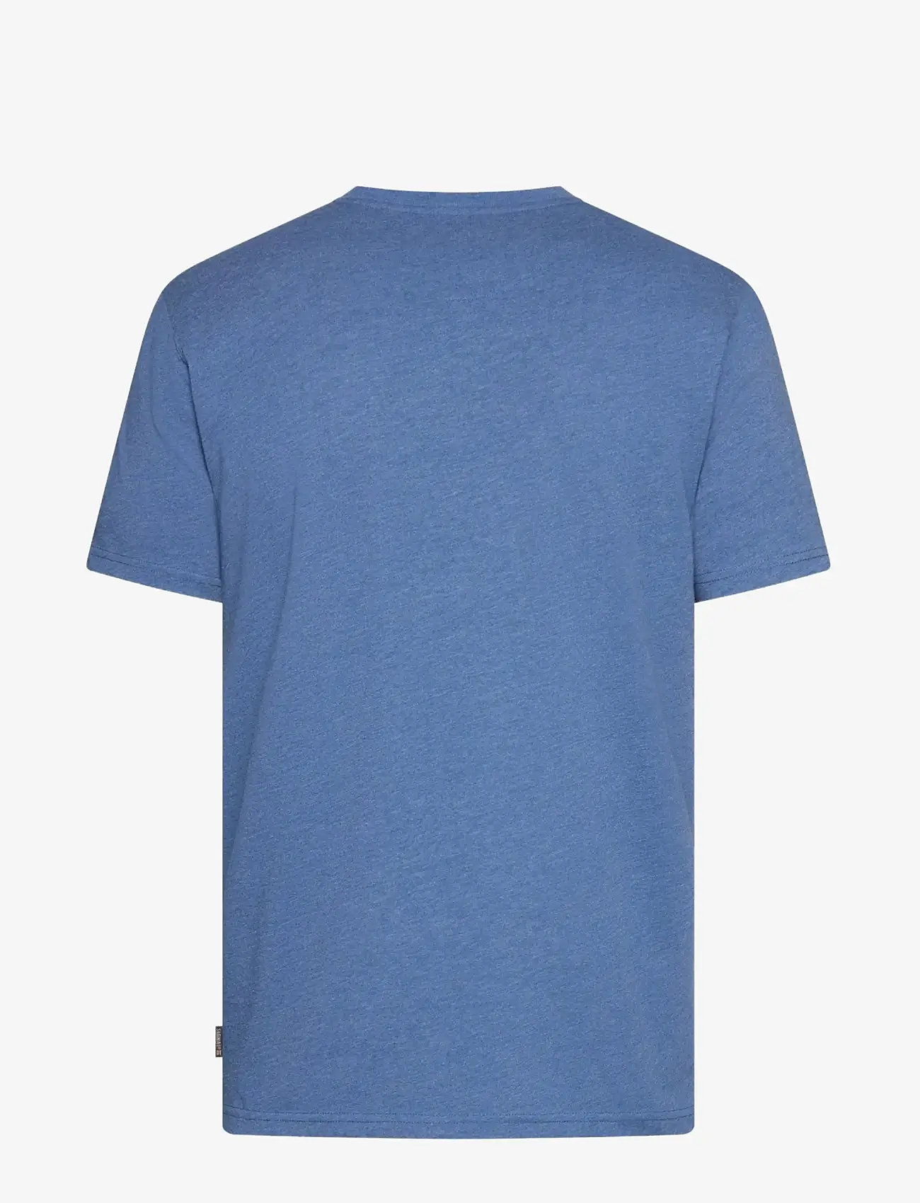 SIGNAL - FinnSi Front Print Tee + - kortærmede t-shirts - true blue melange - 1