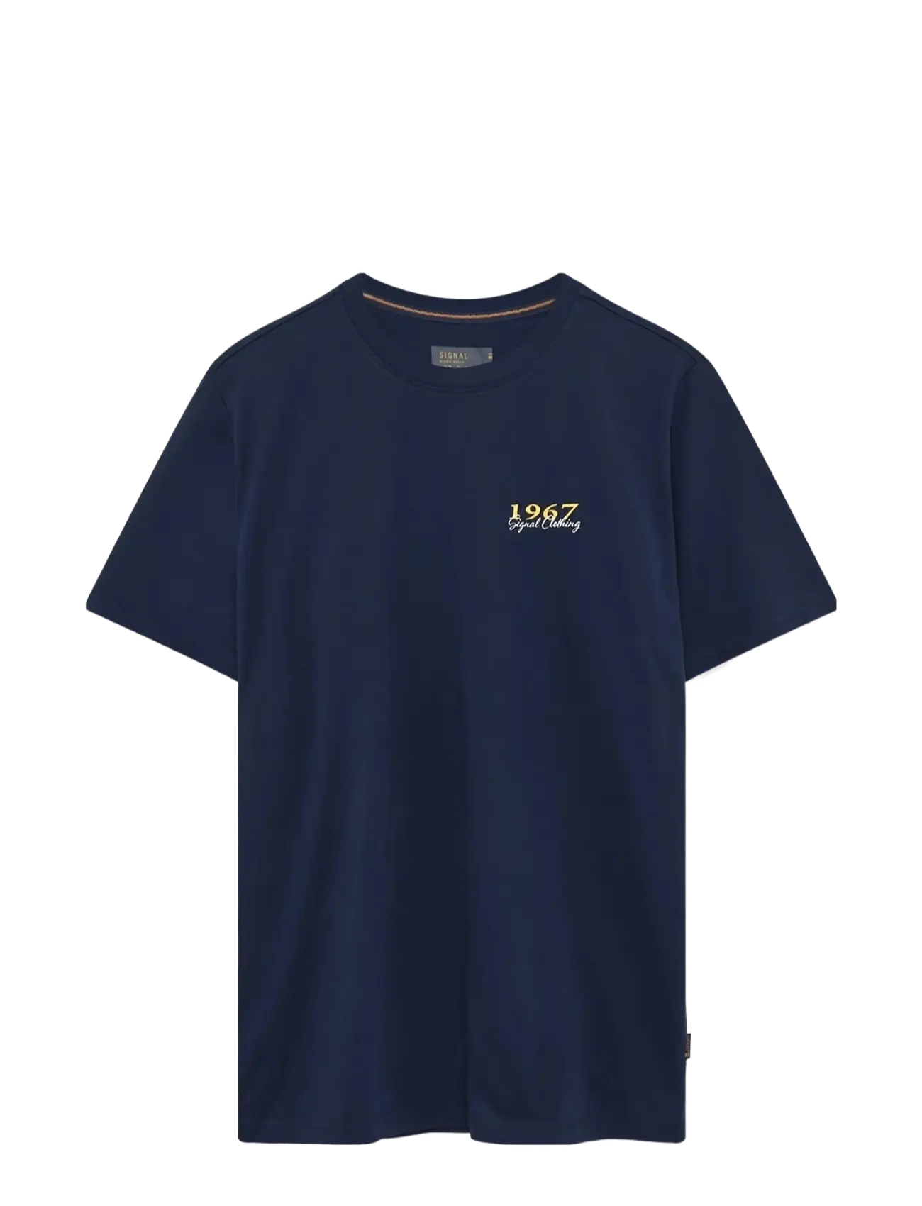 SIGNAL Frodosi Chest Print Tee + Navy - M - Herren