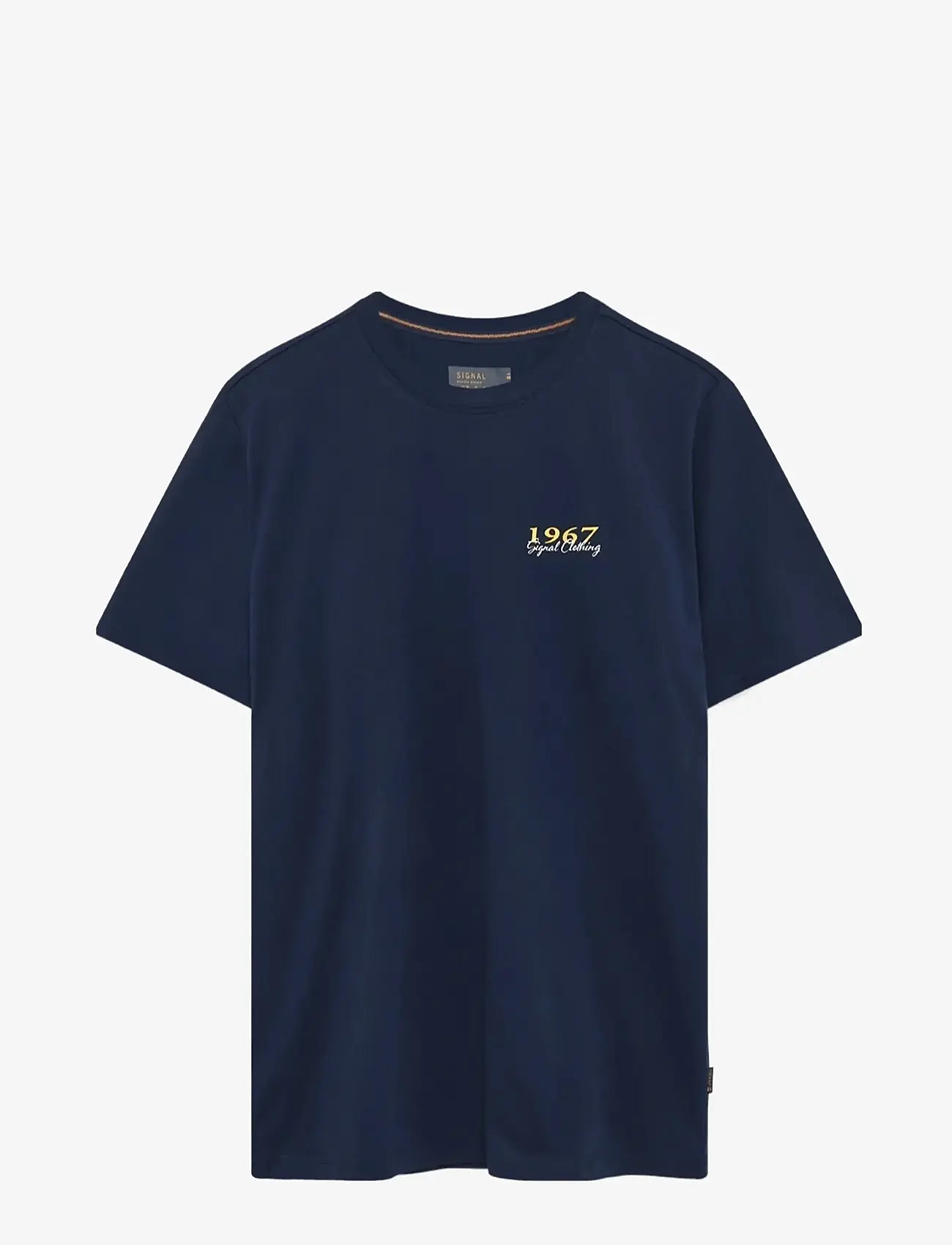 SIGNAL - FrodoSi Chest Print Tee + - kortærmede t-shirts - blue captain - 0