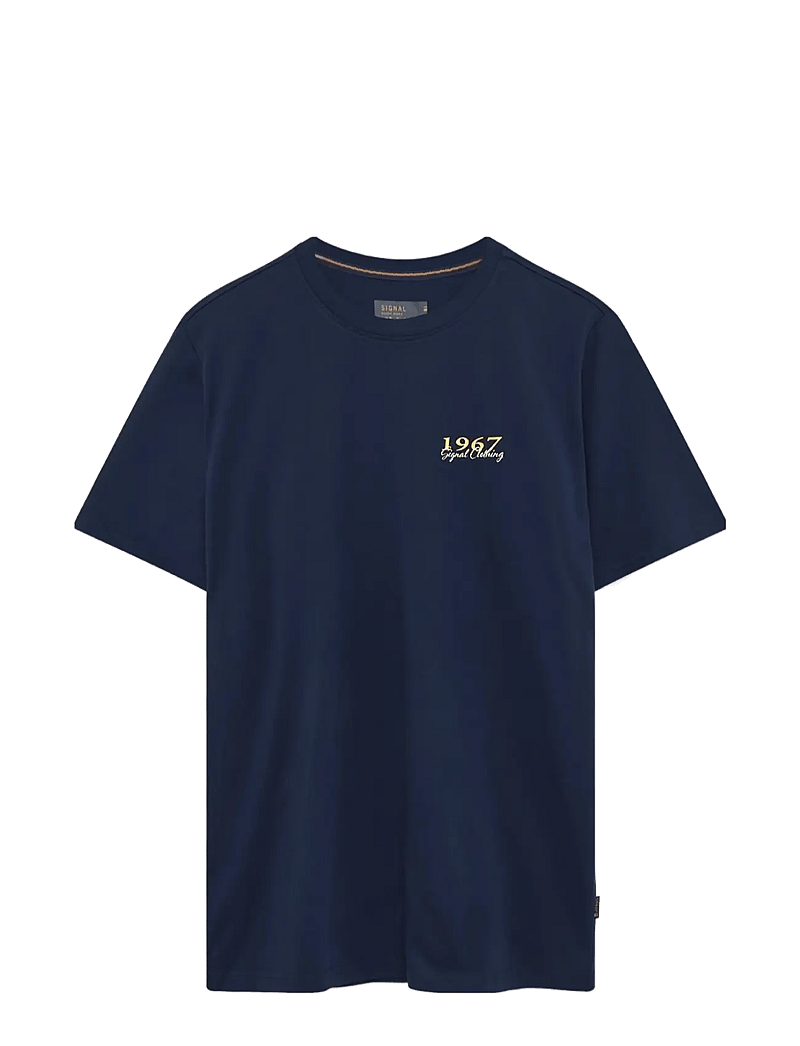 SIGNAL - FrodoSi Chest Print Tee + - kortærmede t-shirts - blue captain - 0