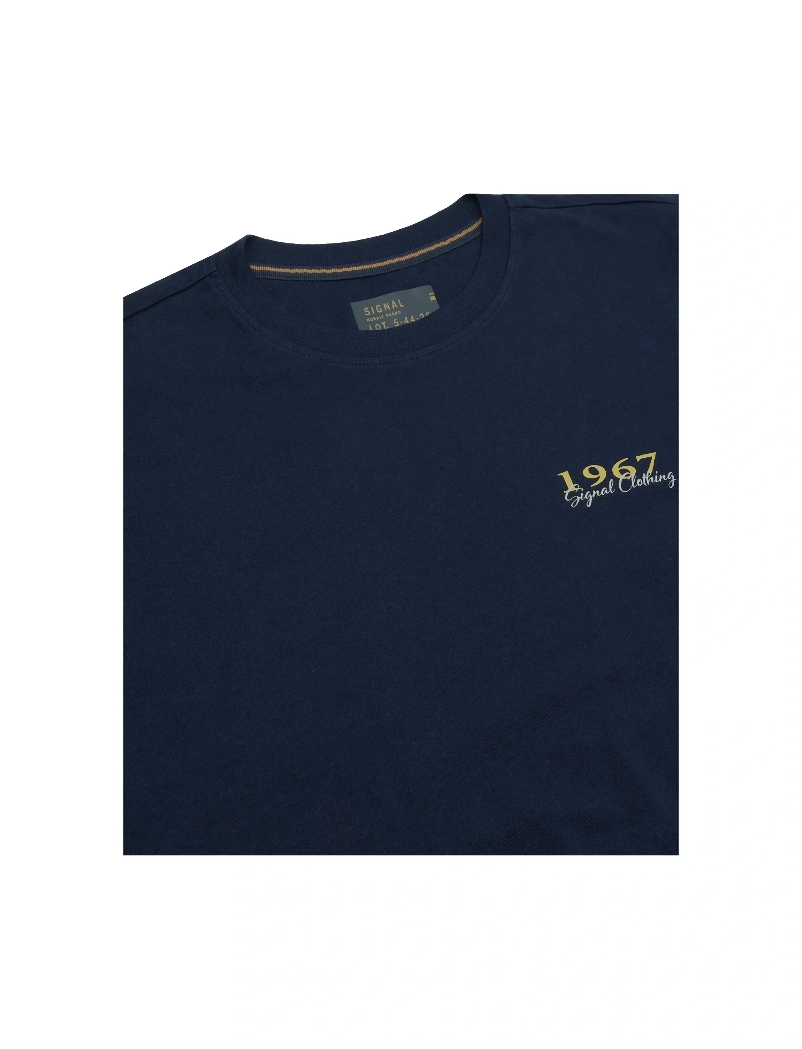 SIGNAL - FrodoSi Chest Print Tee + - stutterma bolir - blue captain - 2
