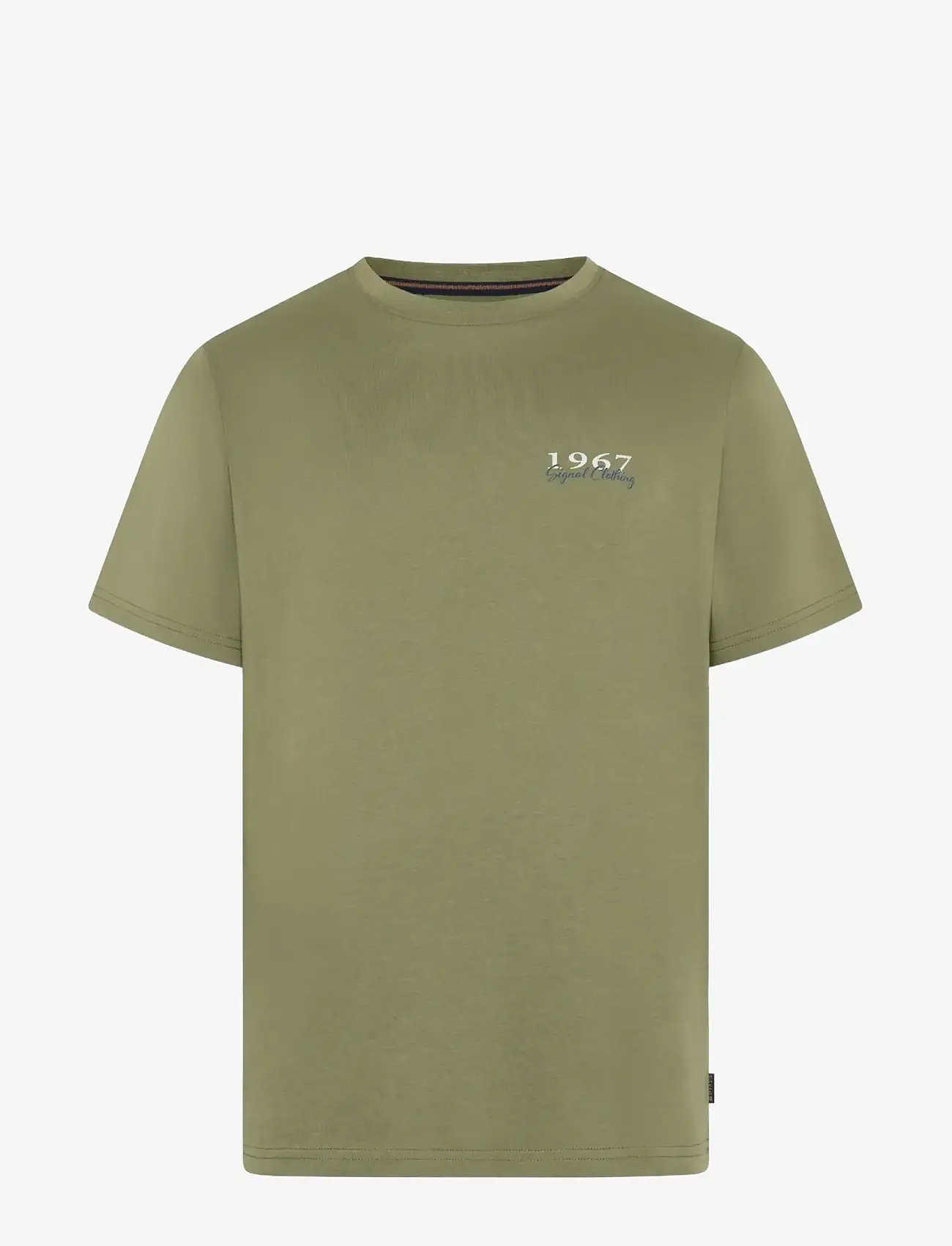 SIGNAL - FrodoSi Chest Print Tee + - kortærmede t-shirts - oil green - 0