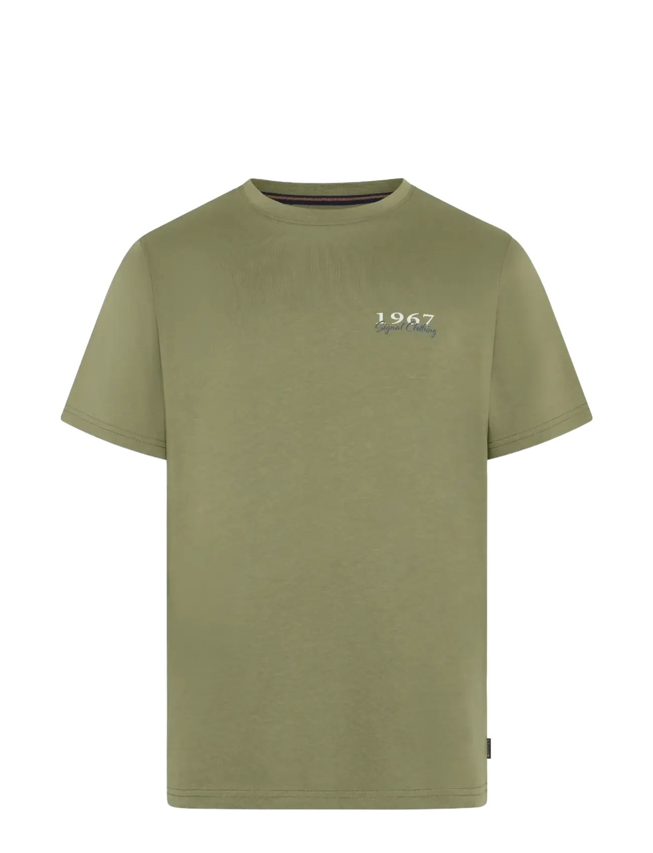 SIGNAL FrodoSi Chest Print Tee + - Kleidung - OIL GREEN / khaki/green