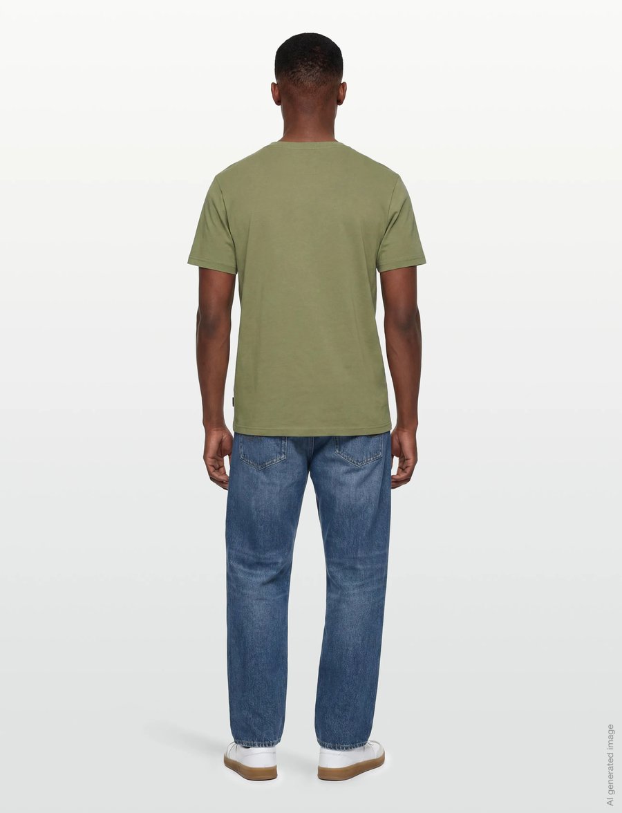 SIGNAL - FrodoSi Chest Print Tee + - kurzärmelig - oil green - 4
