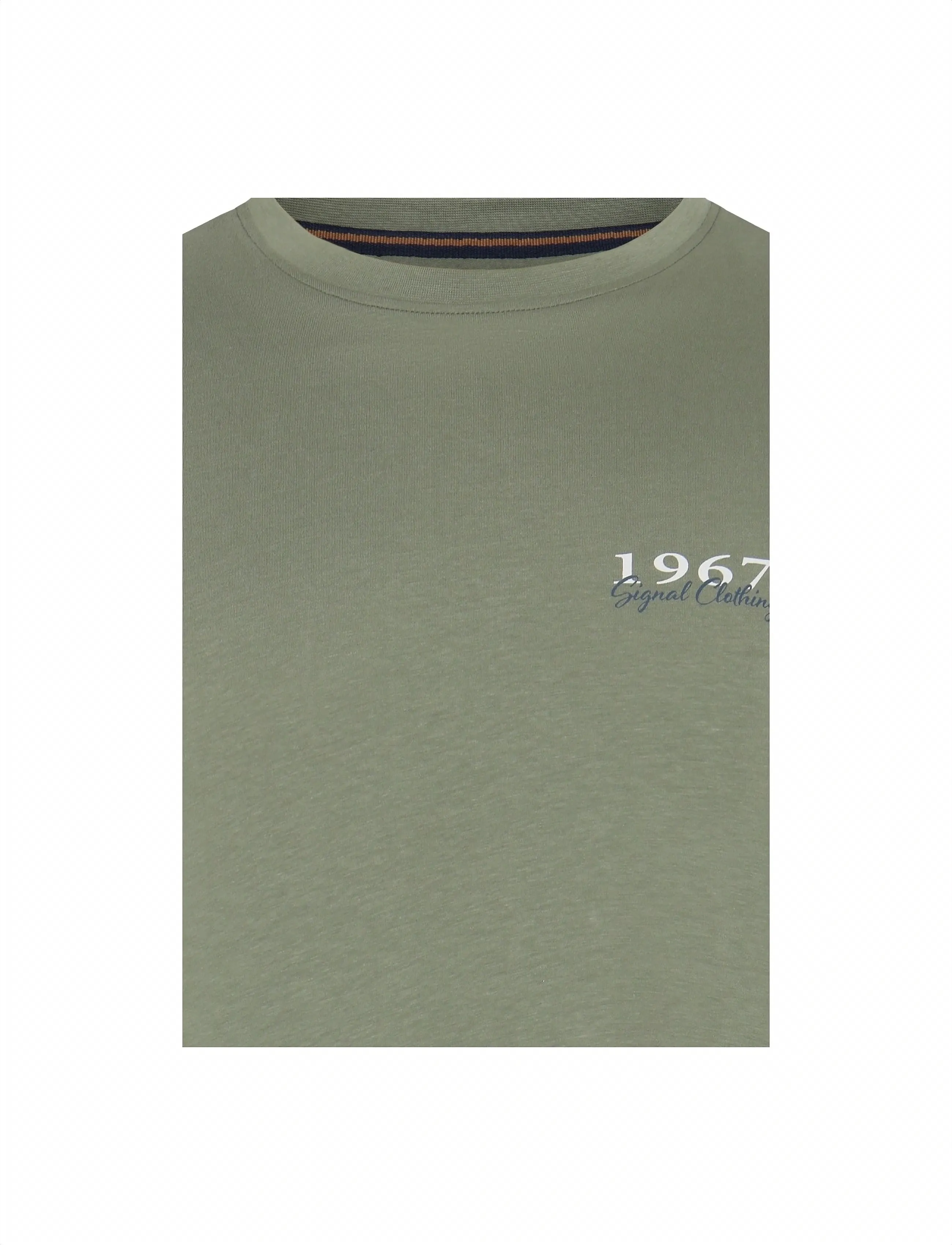SIGNAL - FrodoSi Chest Print Tee + - kurzärmelig - oil green - 2