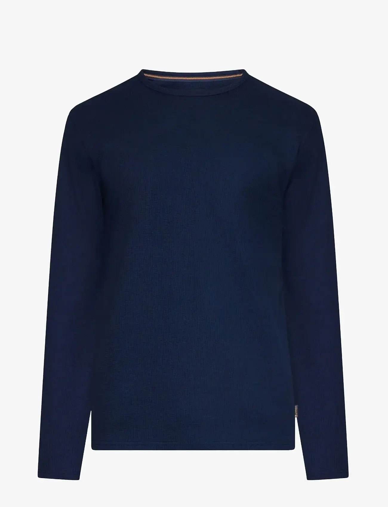 SIGNAL - FredSi Waffle Tee LS - laveste priser - blue captain - 0
