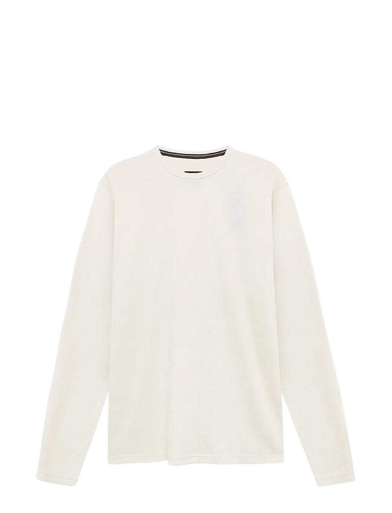 SIGNAL - FredSi Waffle Tee LS - long-sleeved t-shirts - ecru vapor - 0