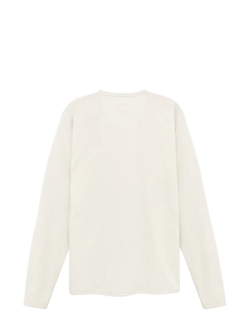 SIGNAL - FredSi Waffle Tee LS - long-sleeved t-shirts - ecru vapor - 1