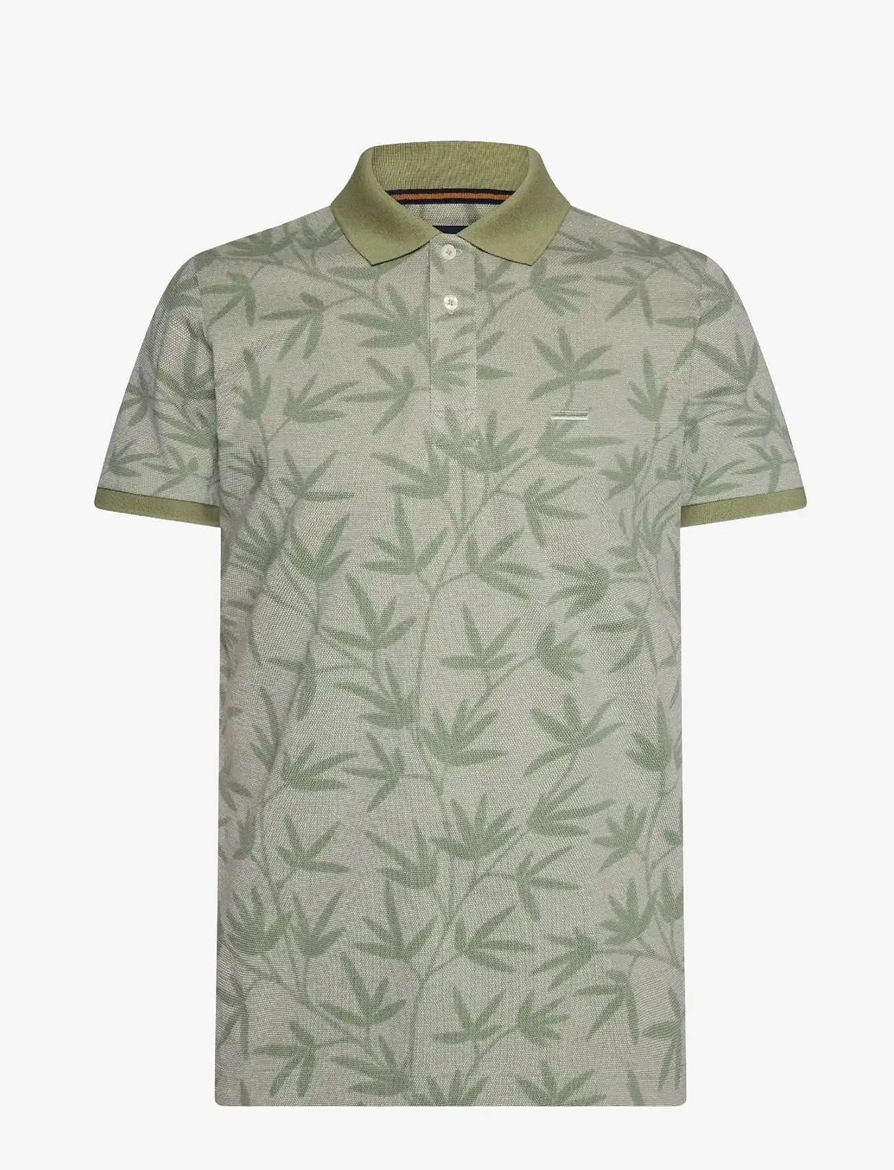 SIGNAL - EfronSi Jaquard Pattern Polo - kurzärmelig - oil green - 0