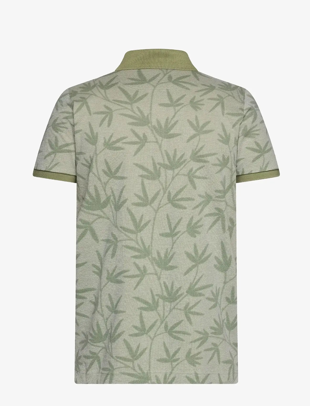 SIGNAL - EfronSi Jaquard Pattern Polo - kurzärmelig - oil green - 1