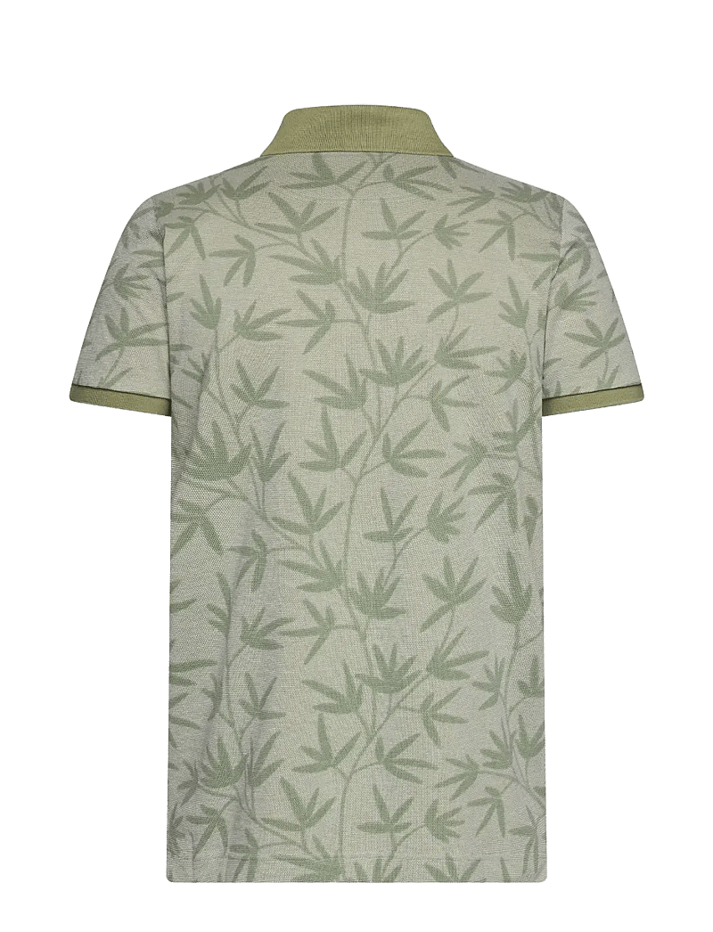 SIGNAL - EfronSi Jaquard Pattern Polo - kurzärmelig - oil green - 1
