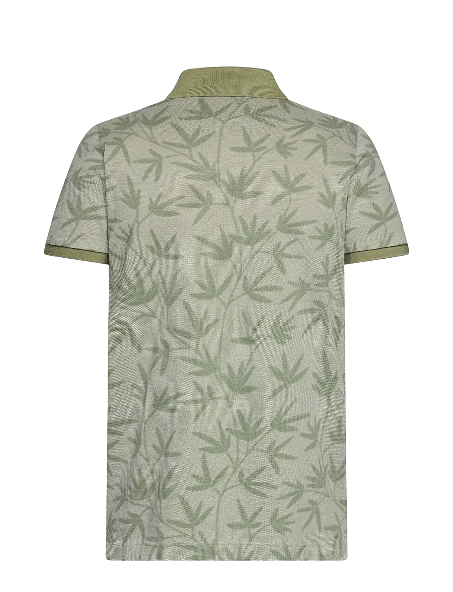 SIGNAL - EfronSi Jaquard Pattern Polo - kortärmade pikéer - oil green - 2