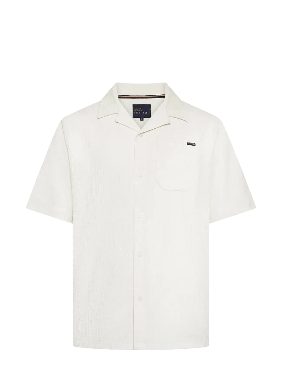 SIGNAL - EifelSi Shirt - kortermede skjorter - ecru vapor - 0