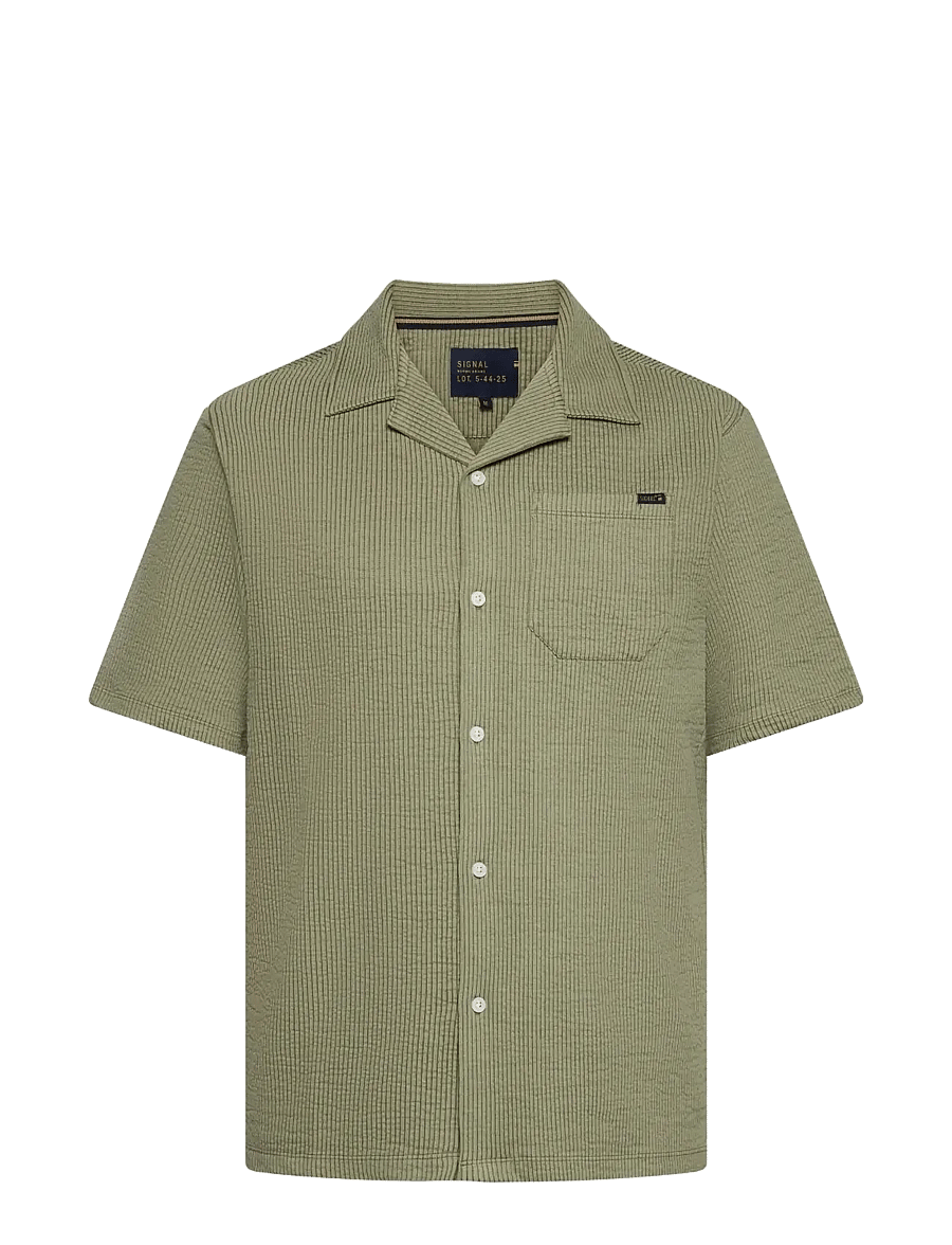 SIGNAL - EifelSi Shirt - kortærmede skjorter - oil green - 0