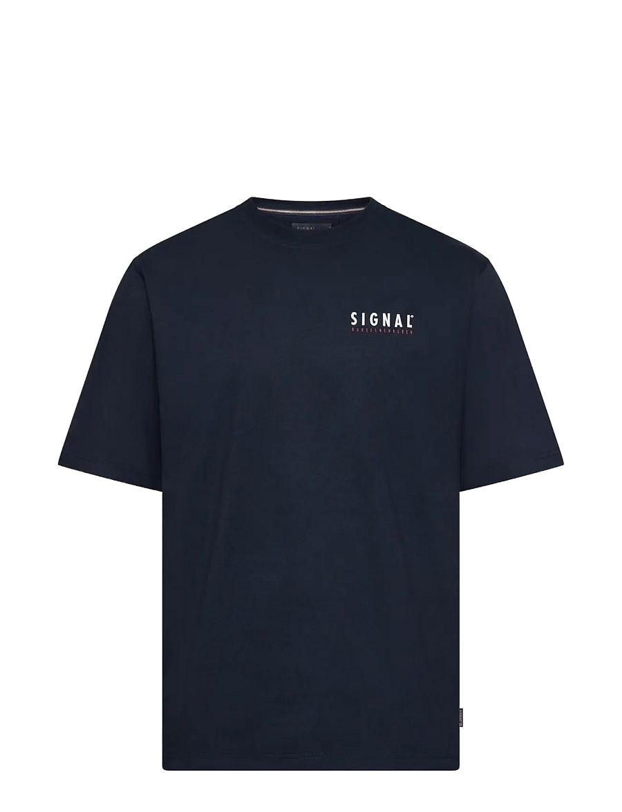 SIGNAL - FabSi Backprint Tee - kurzärmelig - deep marine - 0