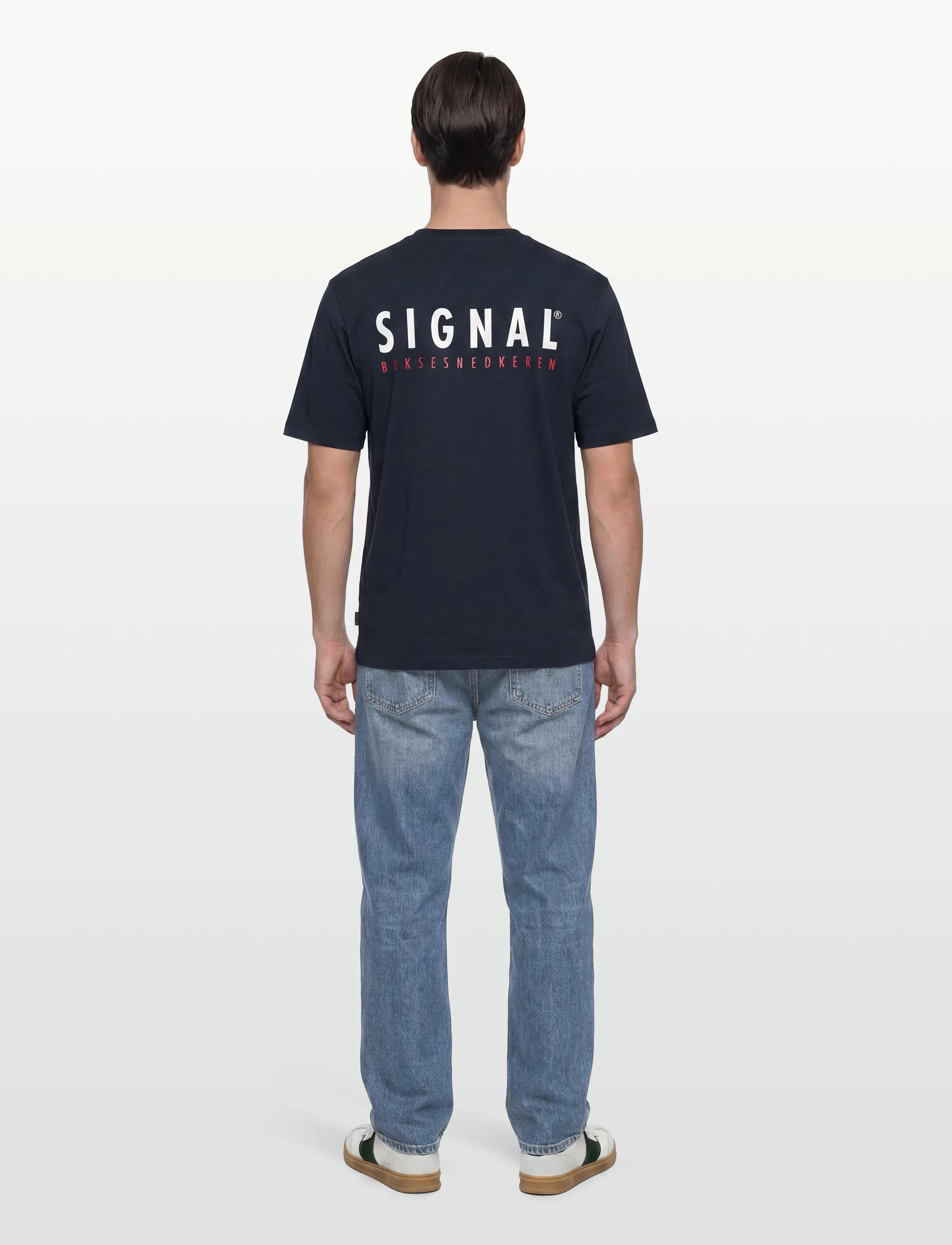 SIGNAL - FabSi Backprint Tee - kurzärmelig - deep marine - 3