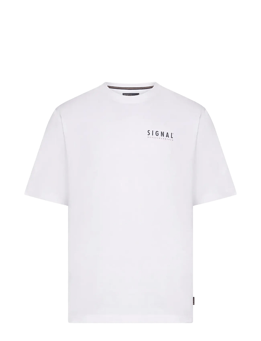 SIGNAL - FabSi Backprint Tee - lühikeste varrukatega t-särgid - white - 0