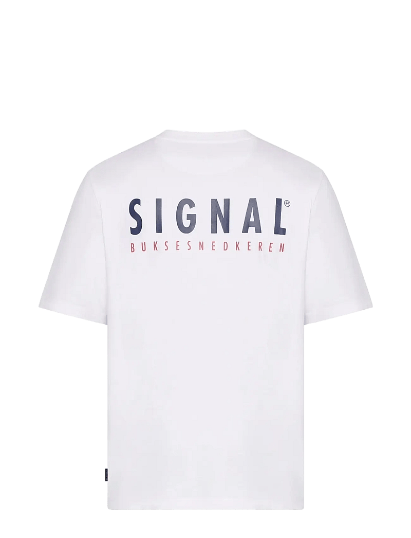 SIGNAL - FabSi Backprint Tee - lühikeste varrukatega t-särgid - white - 1