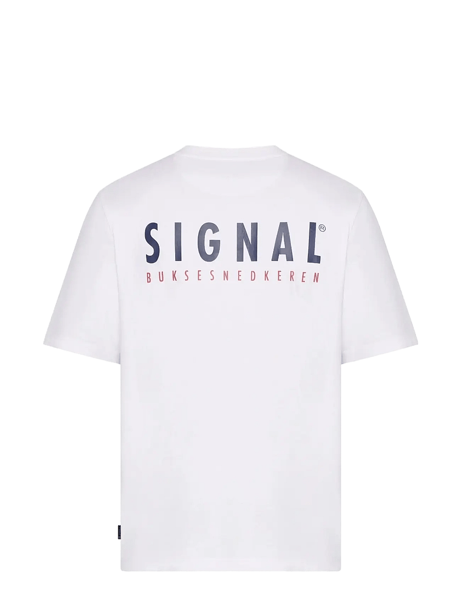 SIGNAL - FabSi Backprint Tee - lühikeste varrukatega t-särgid - white - 1