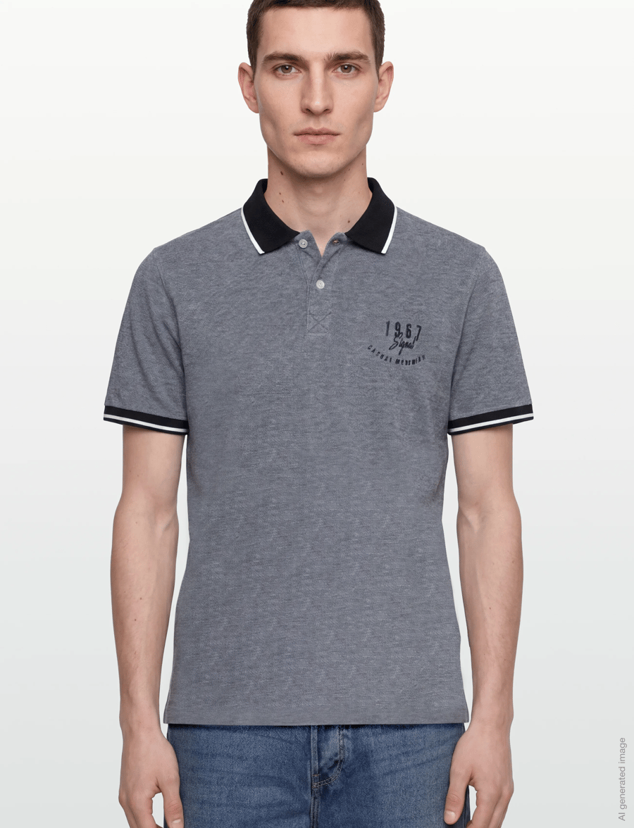 SIGNAL - ElvisSi Oxford Polo - kortärmade pikéer - deep marine - 3
