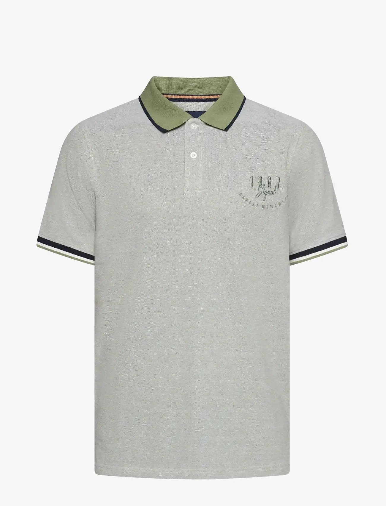 SIGNAL - ElvisSi Oxford Polo - kortærmede poloer - oil green - 1